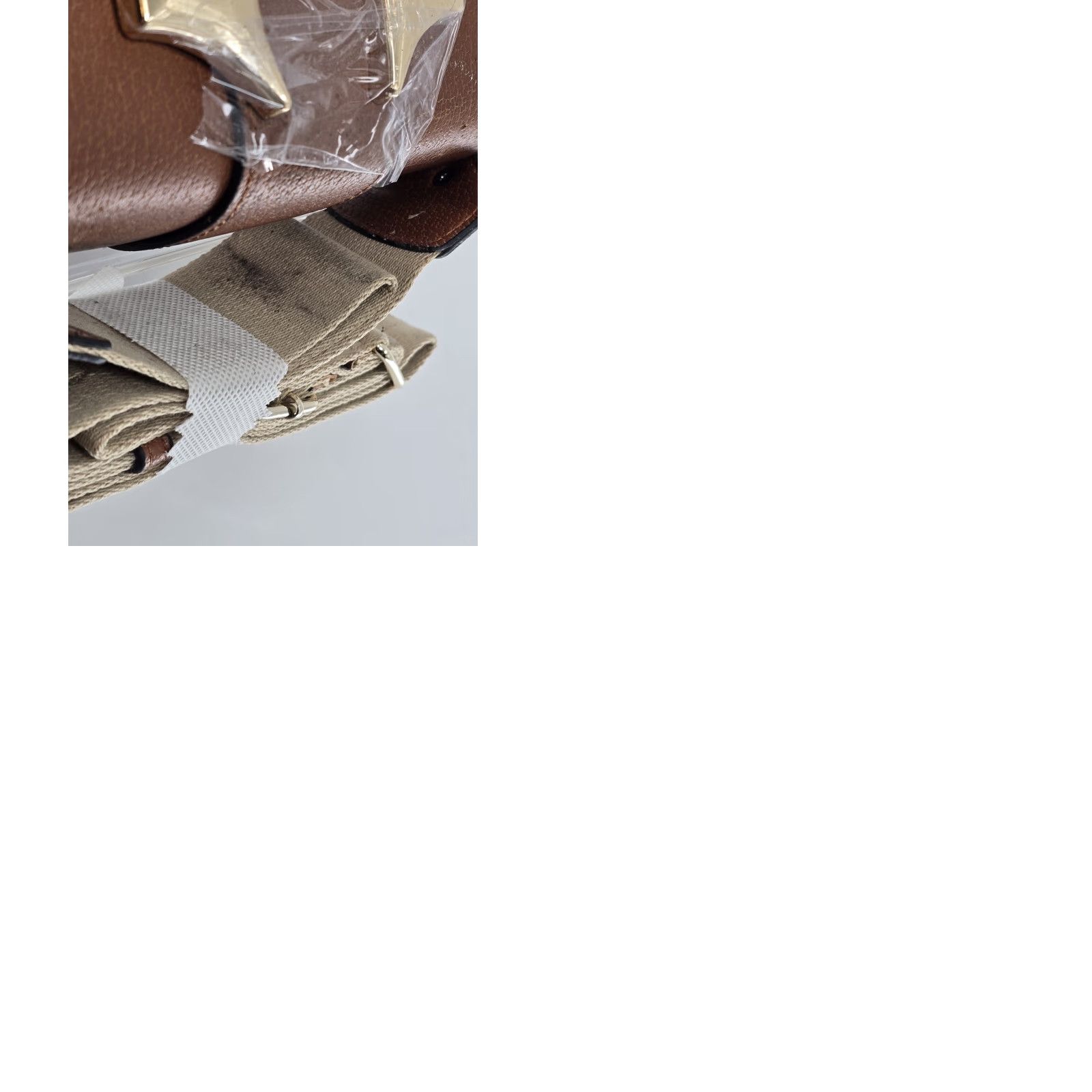 True Religion NWT True Religion Mini Flap Crossbody Bag Cognac Horseshoe Purse - Minor Flaw Dinosaur? Size ONE SIZE - 11 Thumbnail