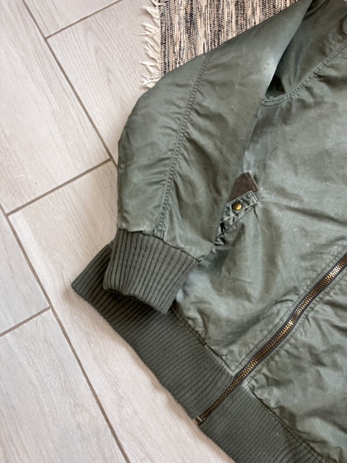 Firetrap × Vintage Vintage Fitetrap Y2K military jacket waxed style green Camo Size US XXL / EU 58 / 5 - 5 Thumbnail