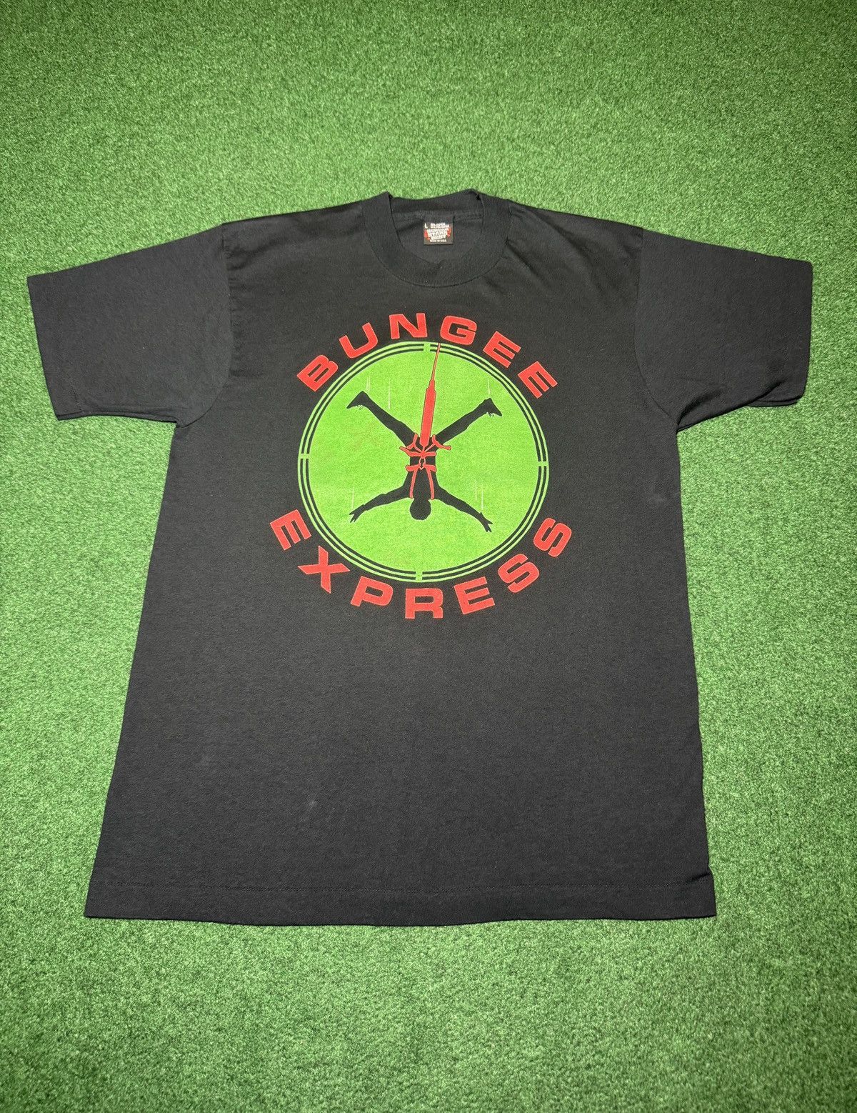 Vintage Bungee Express Vintage Jumping Bunjee Jump L T Shirt 20x29 Size US L / EU 52-54 / 3 - 1 Thumbnail