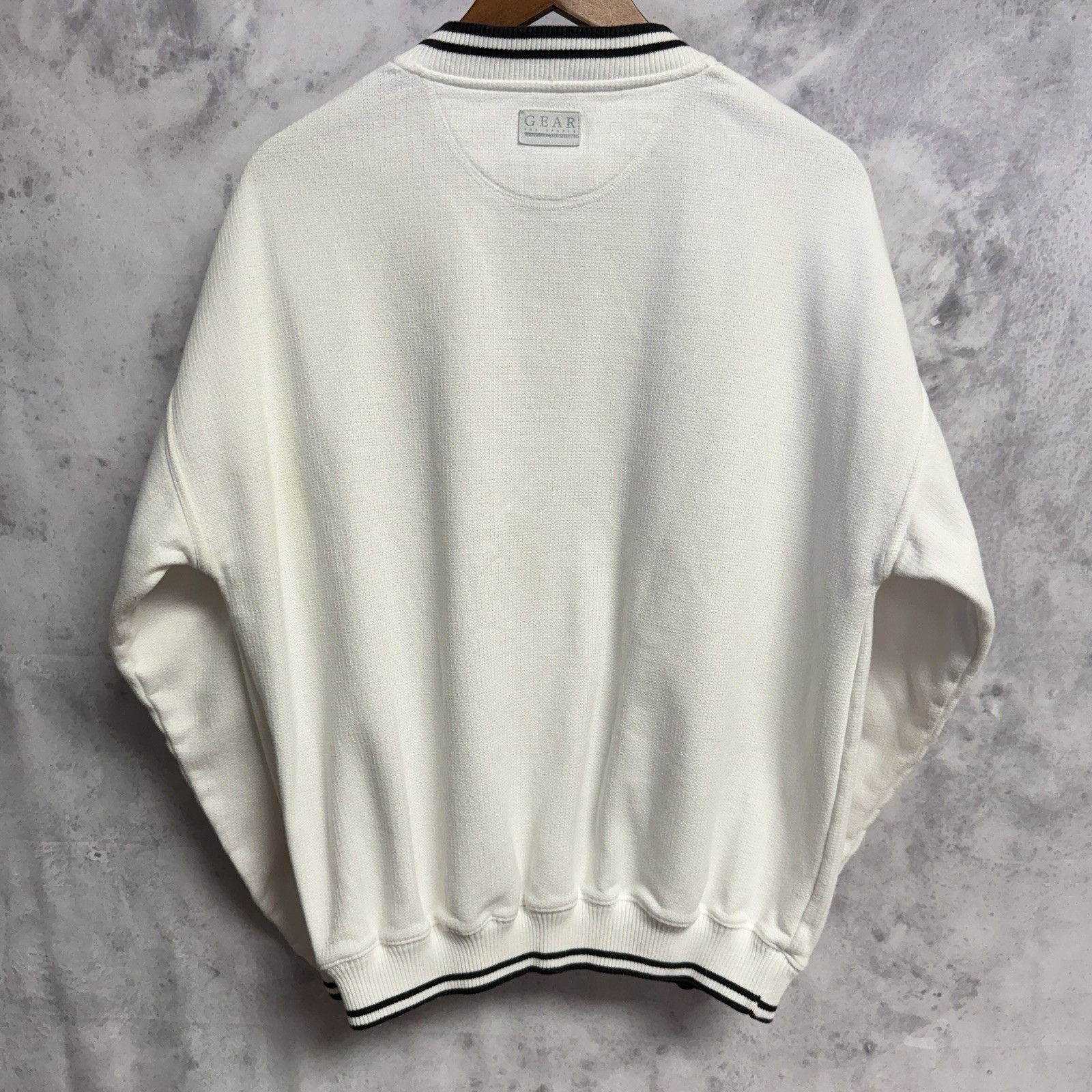Vintage Vintage Pebble Beach Sweatshirt Mens Large 23.5x26 White Size US L / EU 52-54 / 3 - 3 Thumbnail