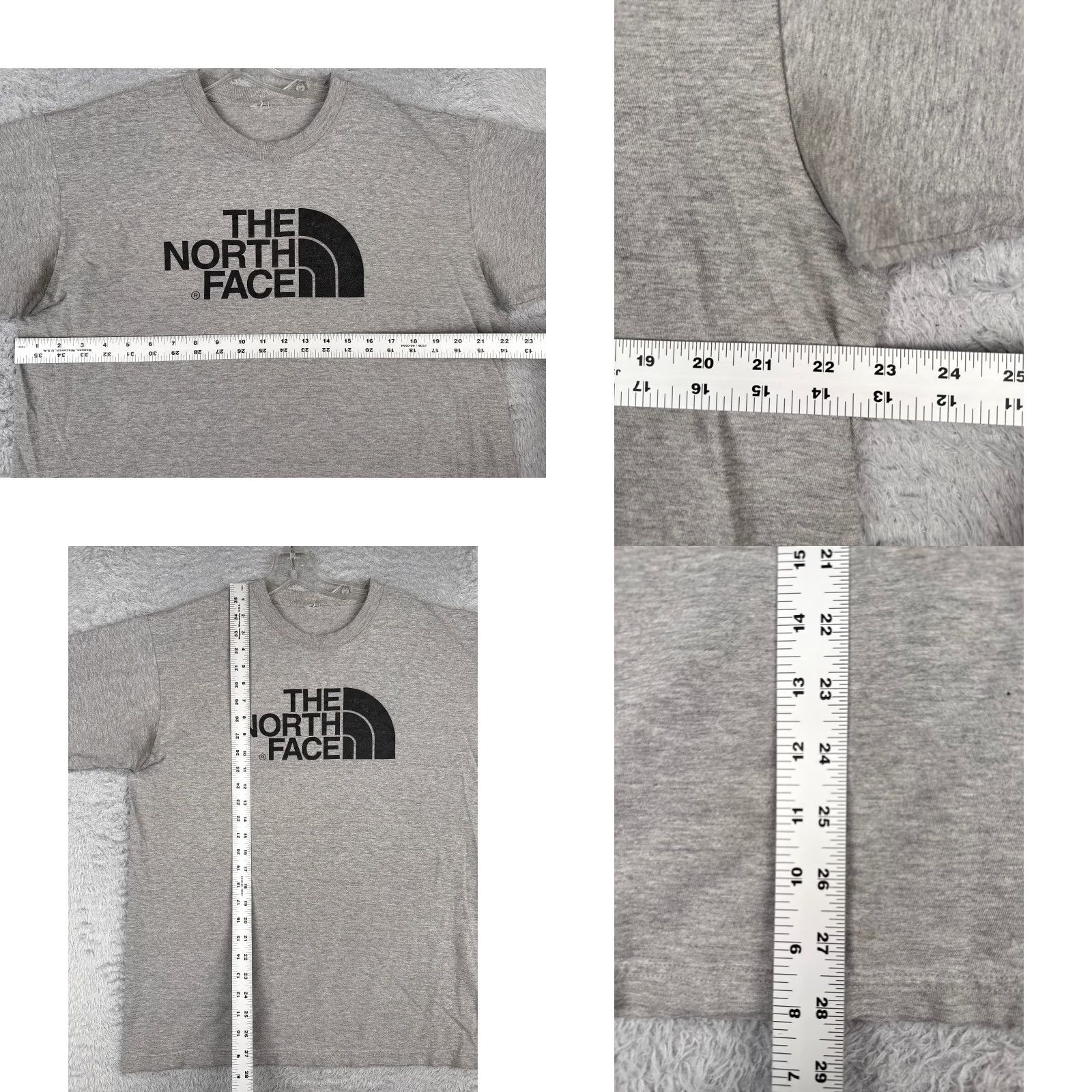 The North Face VINTAGE The North Face Shirt Men Large Gray 100% Cotton Crew Neck Short Sleeve Logo All Seasons Mens Size US L / EU 52-54 / 3 - 8 Thumbnail