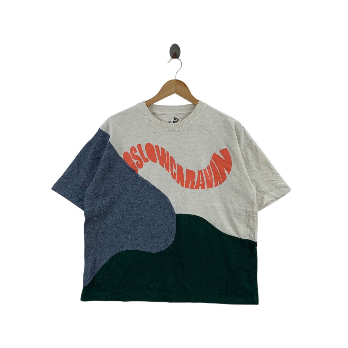 go slow caravan GO SLOW CARAVAN x BRICO Patchwork Tee Shirt Top Size L / US 10 / IT 46 - 3 Thumbnail