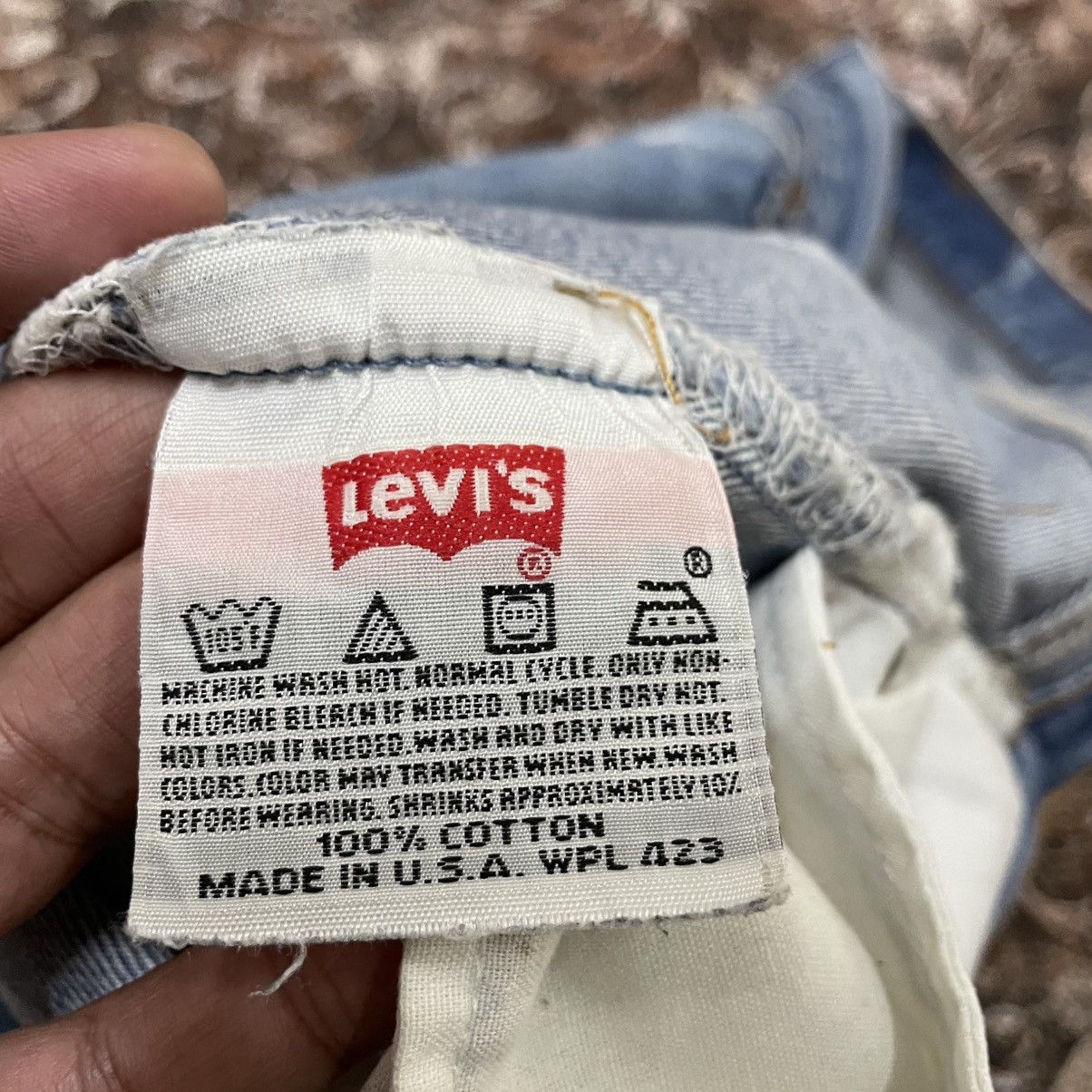 Levi's Vintage Clothing 🔥Vintage Levis 501 XX Stoned Washed Distress Denim Jeans Size US 34 / EU 50 - 17 Thumbnail