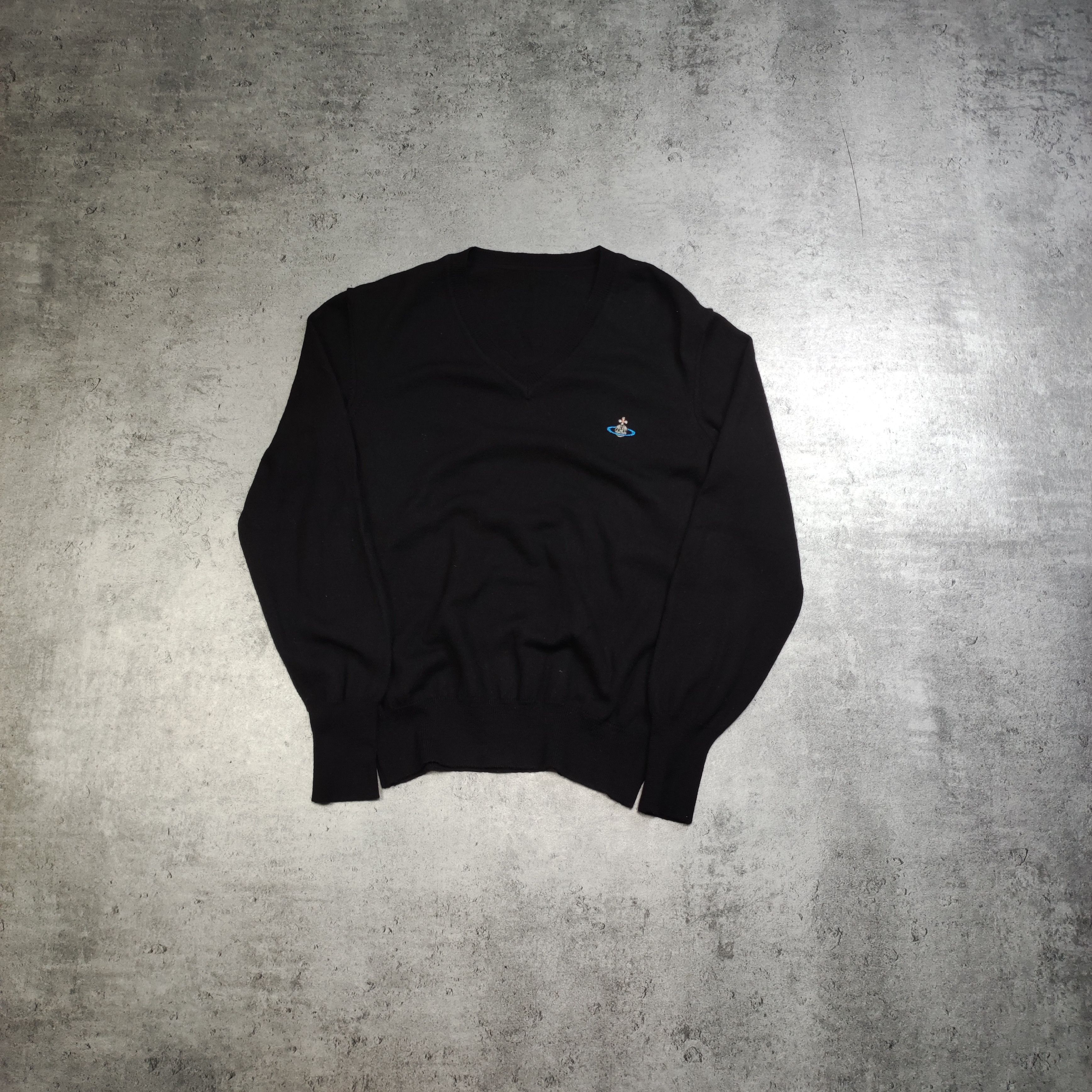 Vivienne Westwood RARE Vivienne Westwood Black Clasic Logo Wool Sweater Size US S / EU 44-46 / 1 - 1 Thumbnail
