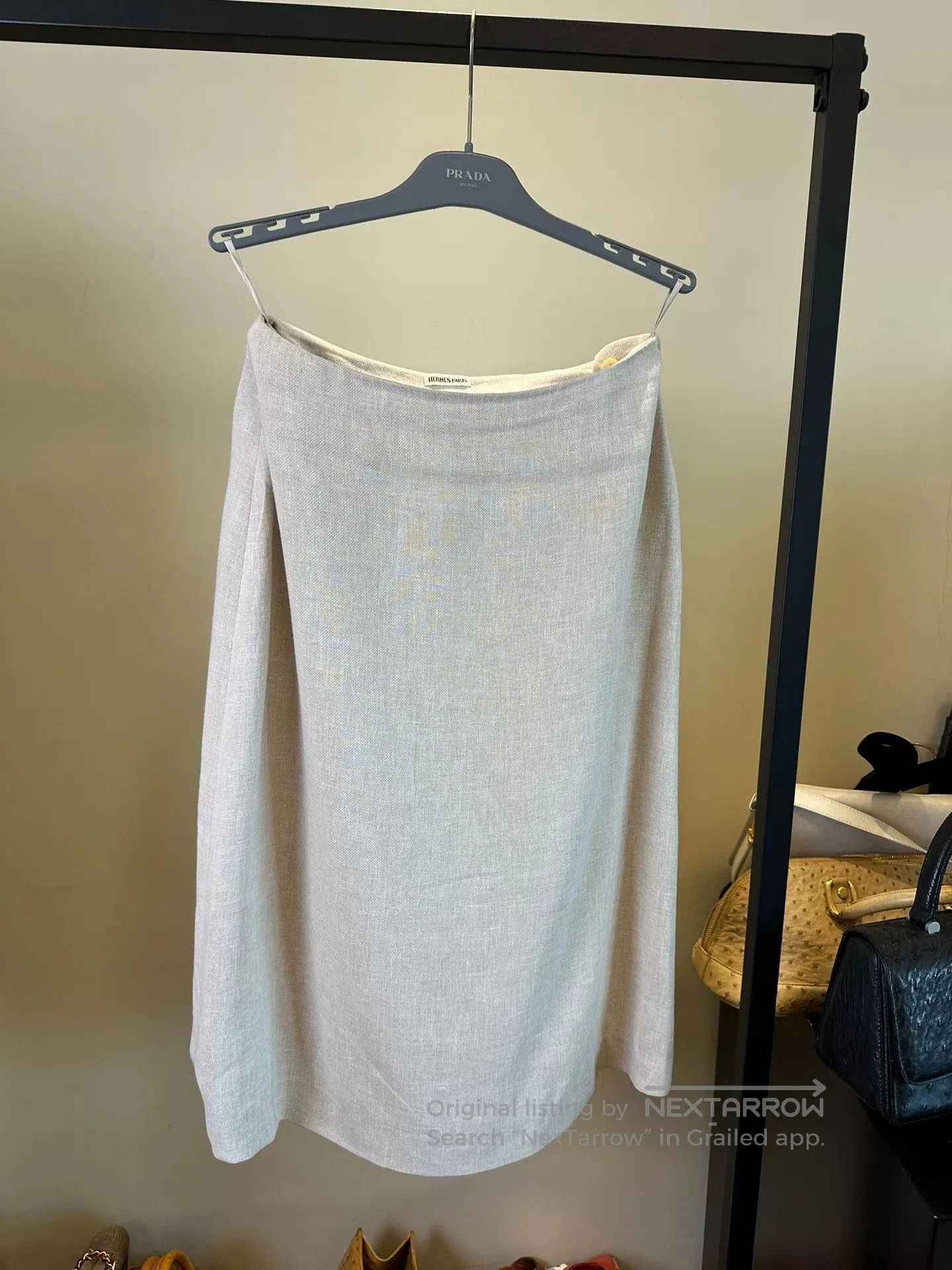 Hermes Hermes by Martin Margiela Linen Skirt. Size US 38 / EU 54 - 1 Thumbnail