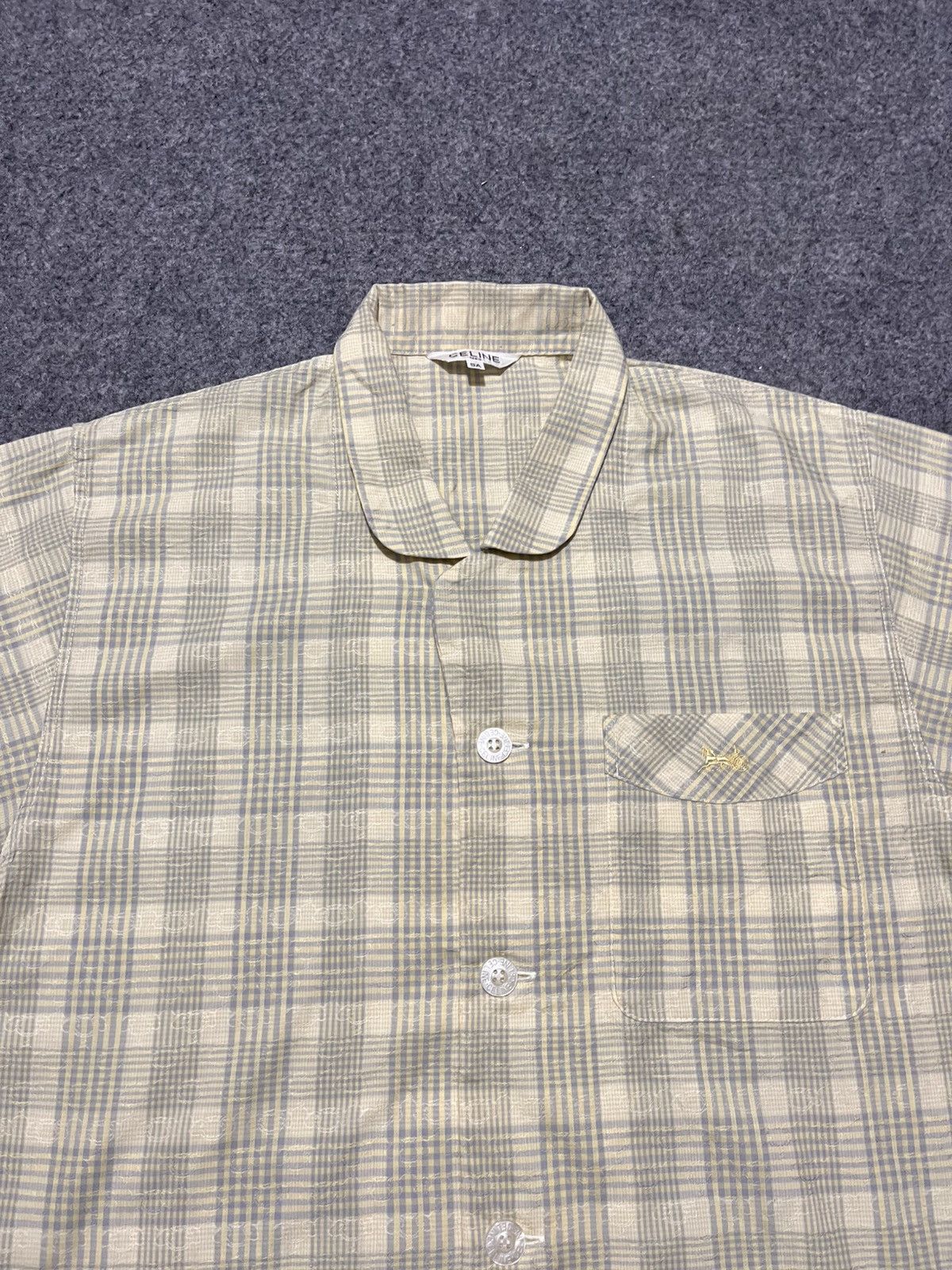 Celine × Vintage Vintage Rare Celine Short Shirt Size US M / EU 48-50 / 2 - 6 Thumbnail