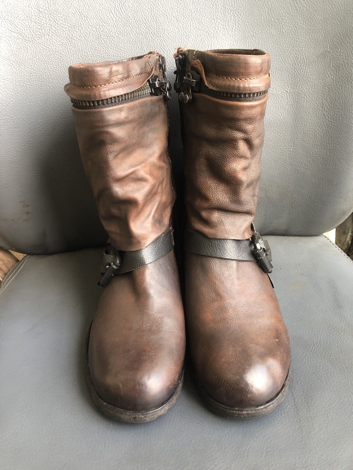 A.S.98 A.S 98 Brown Calfskin Leather Women’s Boots Size 37 Size US 7 / IT 37 - 2 Thumbnail