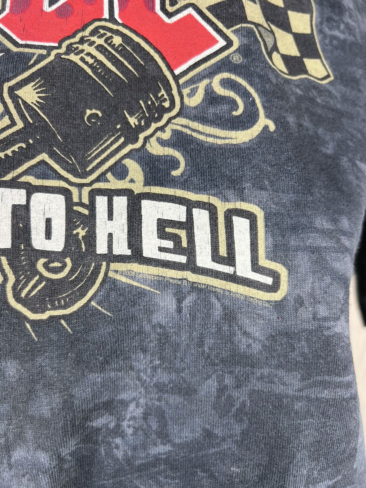 AC/DC Vintage Liquid Blue AC/DC 2008 highway to hell fullprint tee Size US XL / EU 56 / 4 - 7 Thumbnail