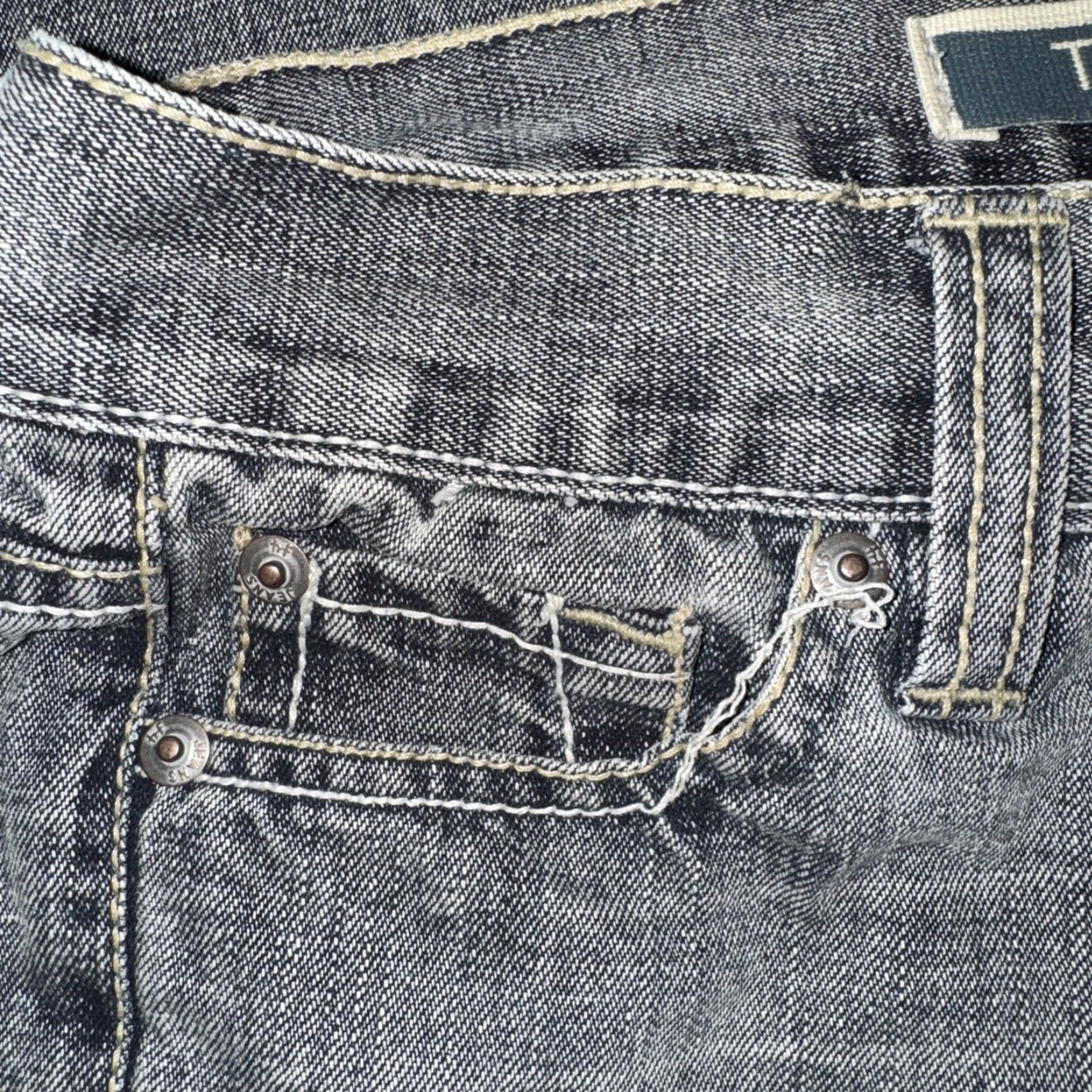 Denime TRF 100% Denim Jeans Flared Blue 30x30 Womens Regular Jeans Size 30" / US 8 / IT 44 - 6 Thumbnail