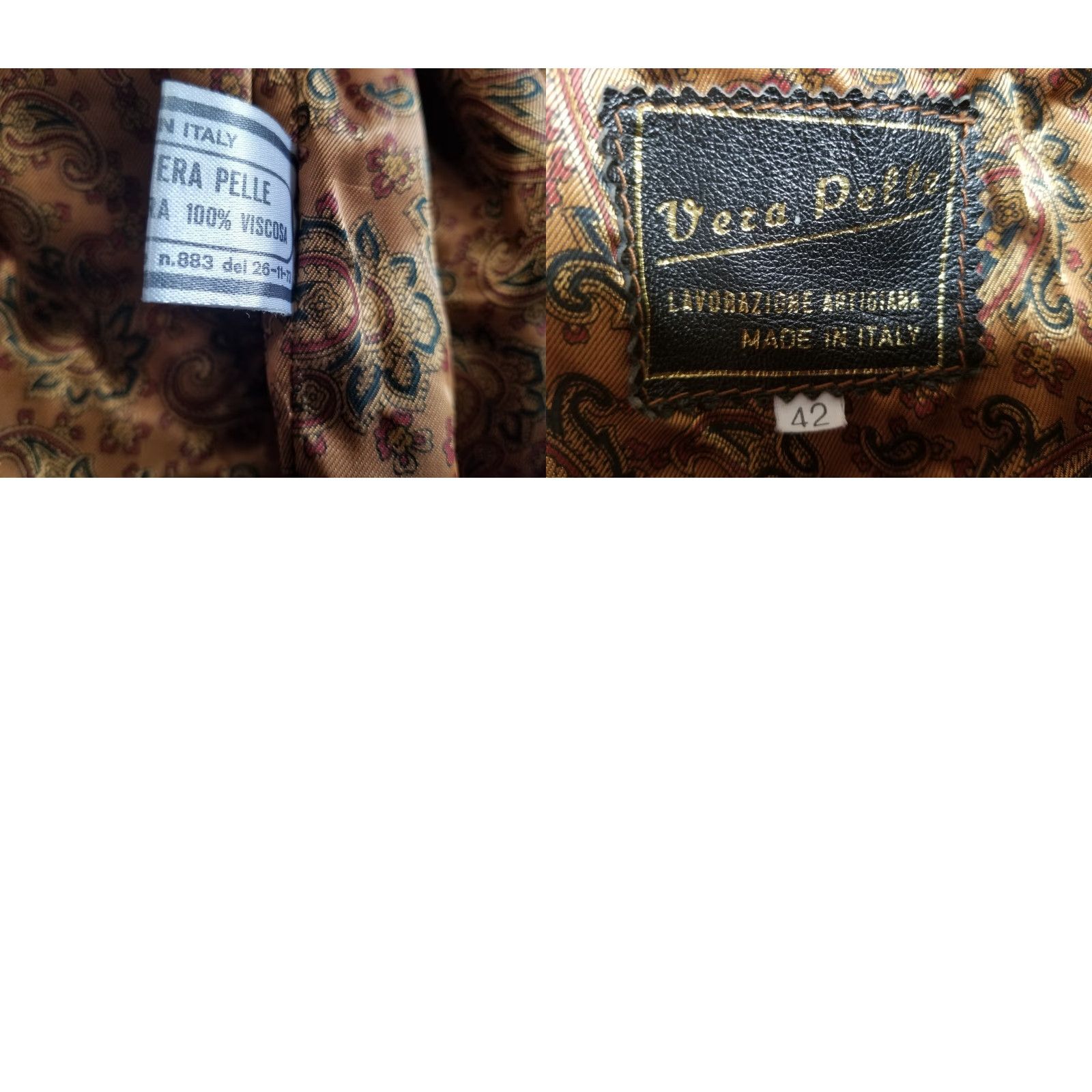Vera Pelle Vera Pelle Coat Leather Hooded Mid-Length Brown 42 Womens Italy Made Flaws Size M / US 6-8 / IT 42-44 - 10 Thumbnail