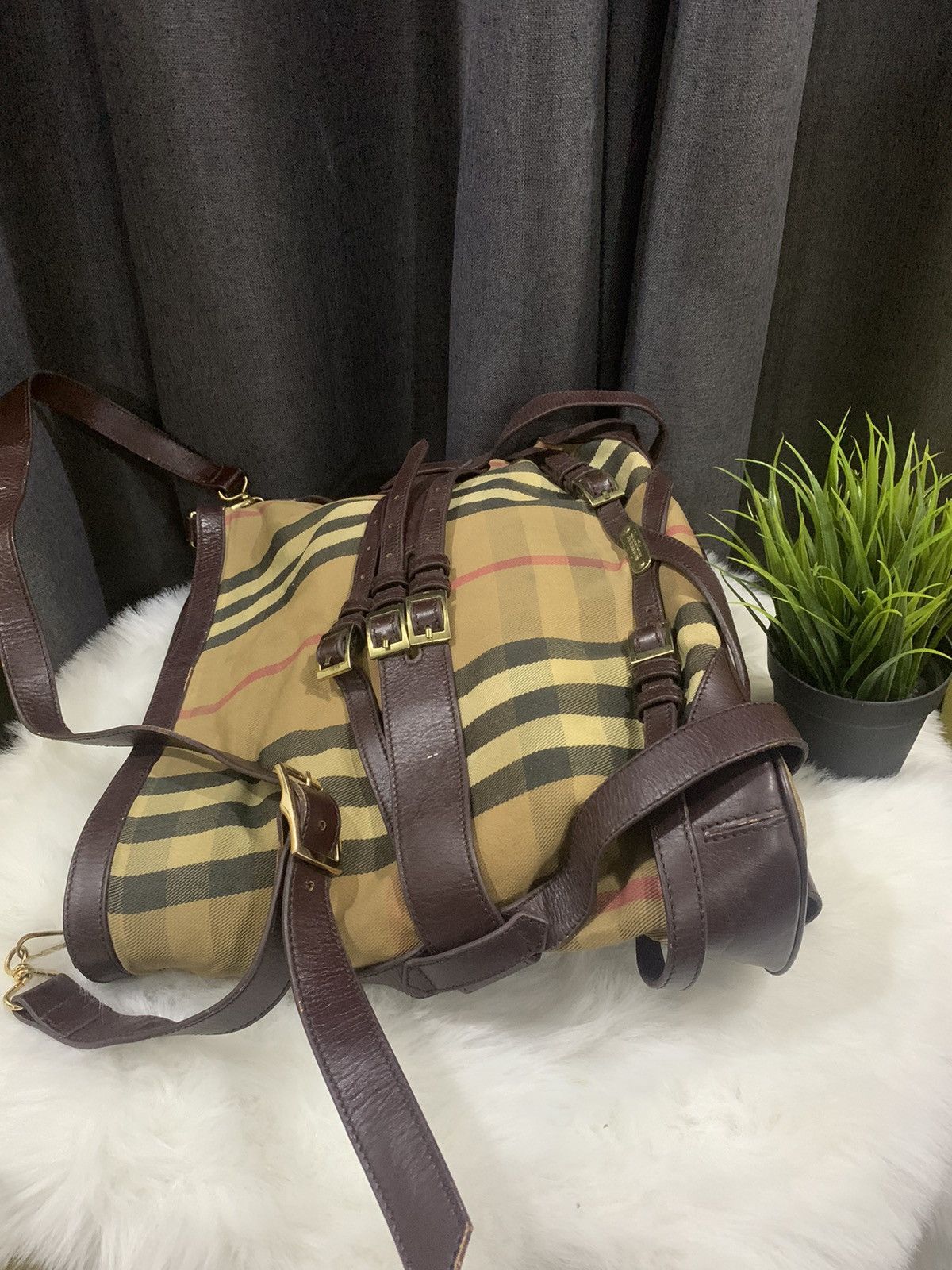 Burberry × Vintage INTAGE!! Messenger Bag BURBERRY Novacheck Size ONE SIZE - 5 Thumbnail