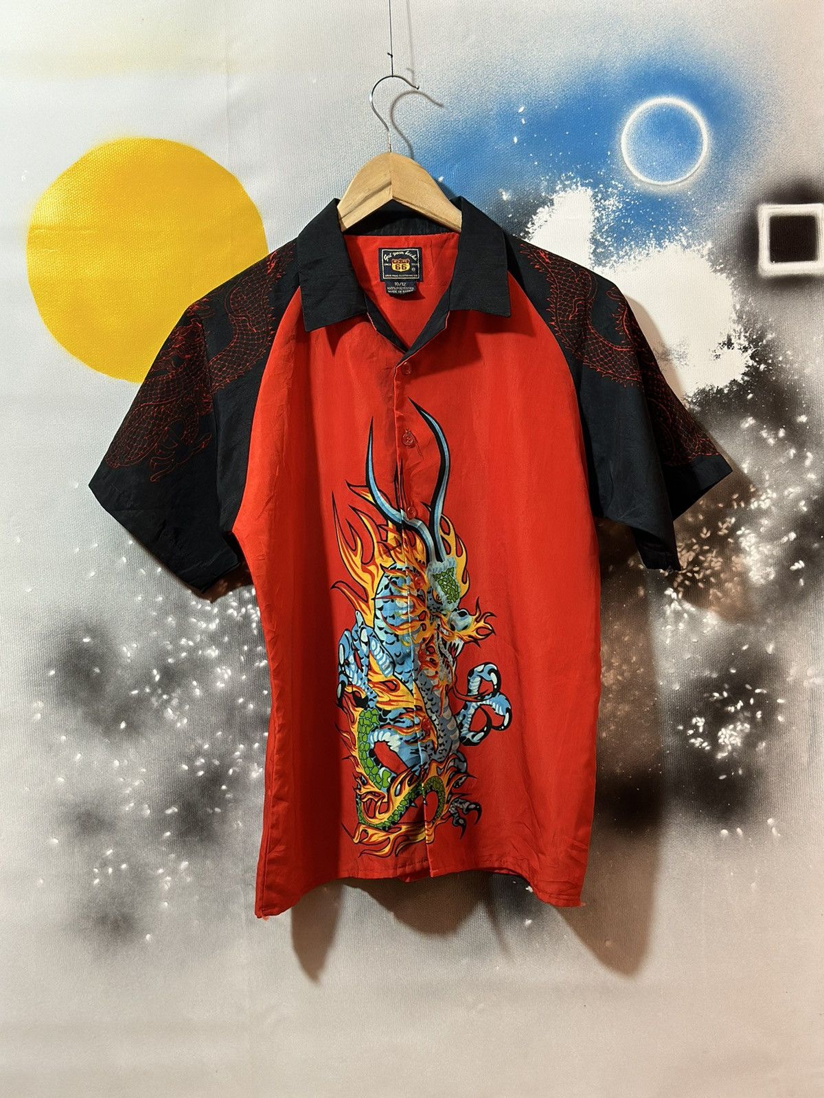 Japanese Brand × Route 66 Vintage Route 66 Dragon Fire Crazy t shirt Size M / US 6-8 / IT 42-44 - 2 Thumbnail