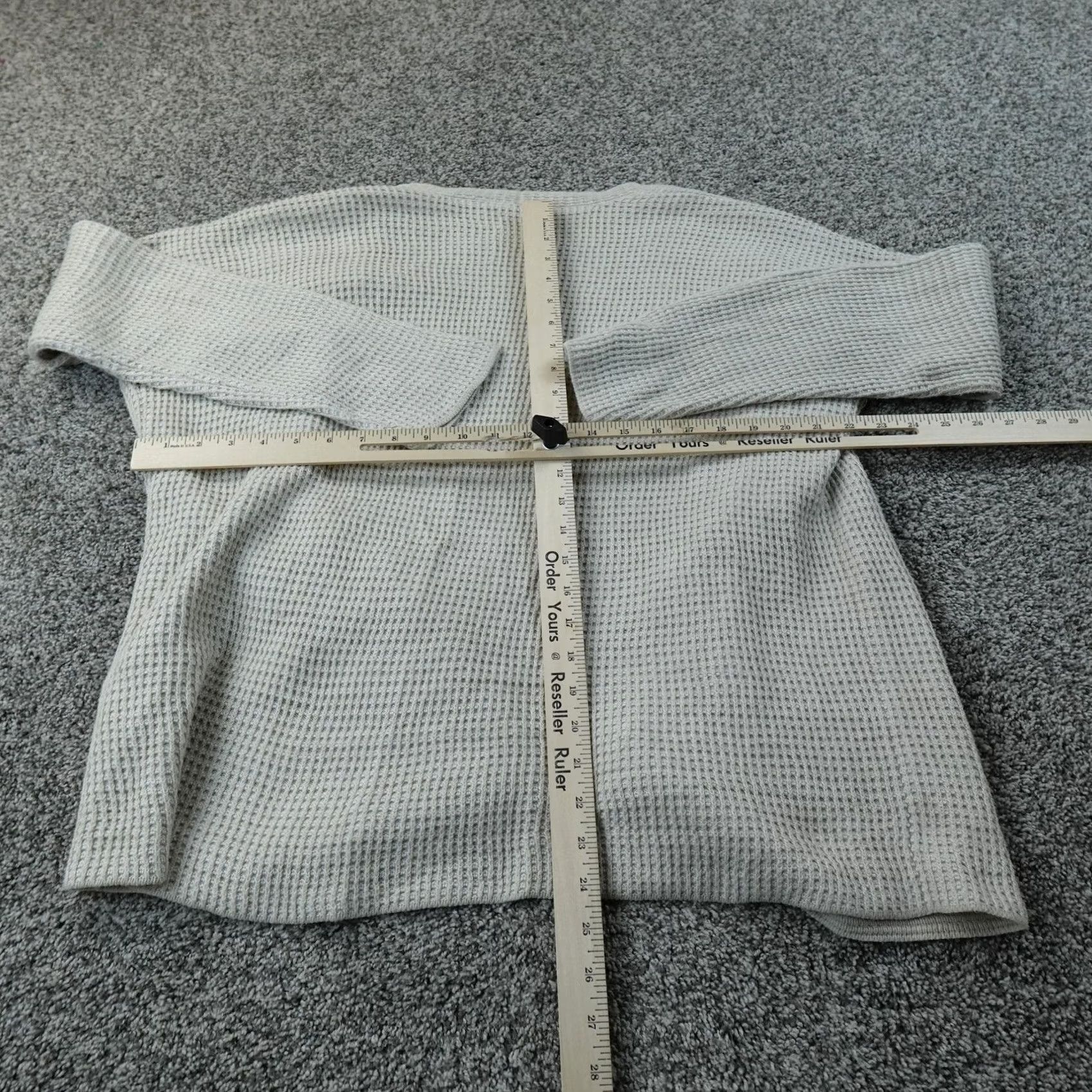 Eileen Fisher VINTAGE? No. Cardigan Womens XS White Waffle-Knit Open Front Pockets Eileen Fisher Sweater Size XS / US 0-2 / IT 36-38 - 7 Thumbnail