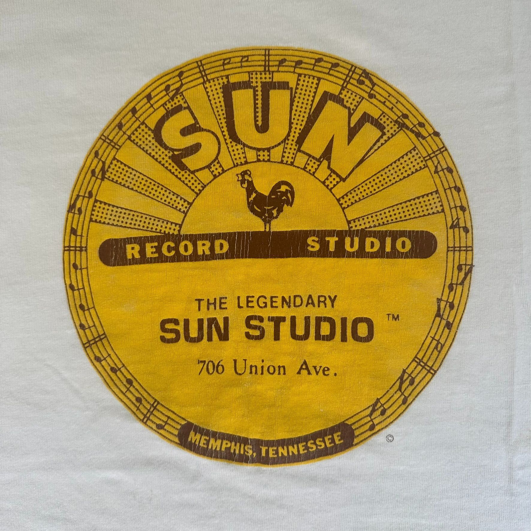 Fruit Of The Loom Vintage 90s Sun Record Studio T-Shirt Memphis Single Stitch Size US M / EU 48-50 / 2 - 3 Thumbnail