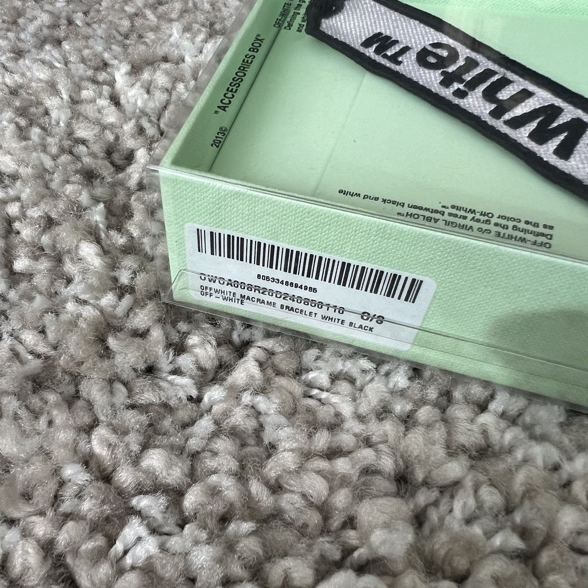Off-White Off-White black bracelet new one size Size ONE SIZE - 2 Thumbnail