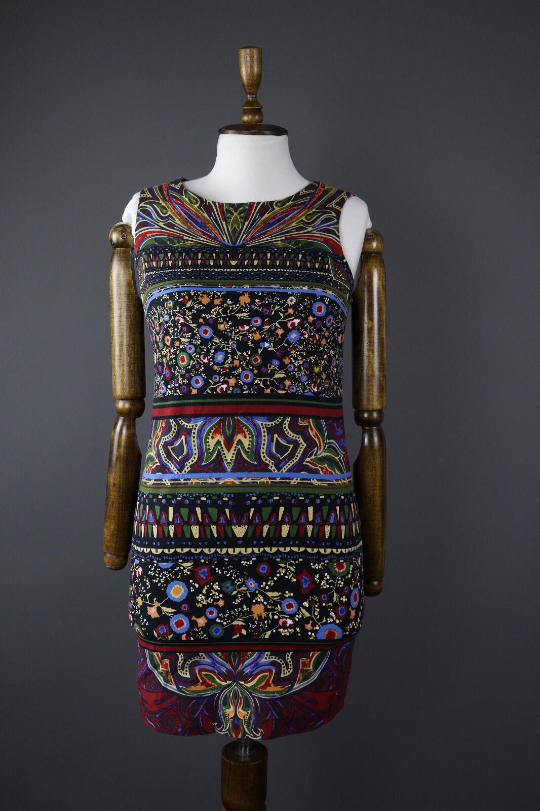 Desigual Desigual Colorful Floral Abstract Cocktail Sheath Dress 36 Size M / US 6-8 / IT 42-44 - 1 Thumbnail