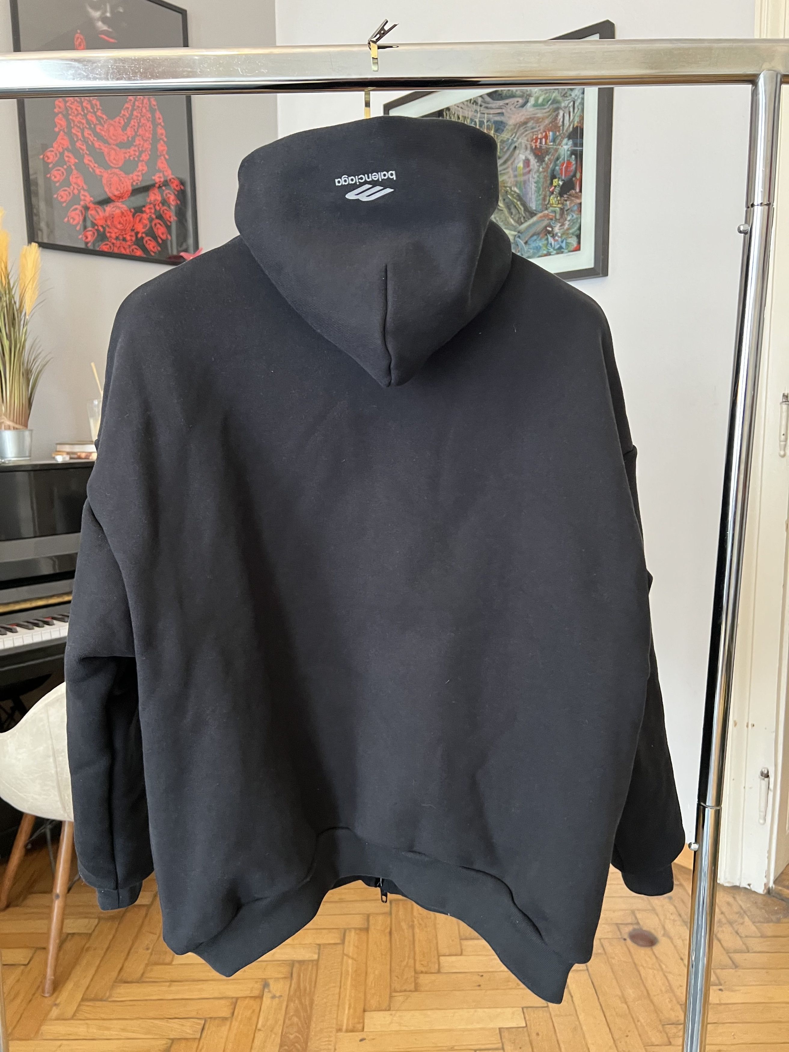 Balenciaga Balenciaga 3B Logo Fleece Zip Up Jacket Size US L / EU 52-54 / 3 - 4 Thumbnail
