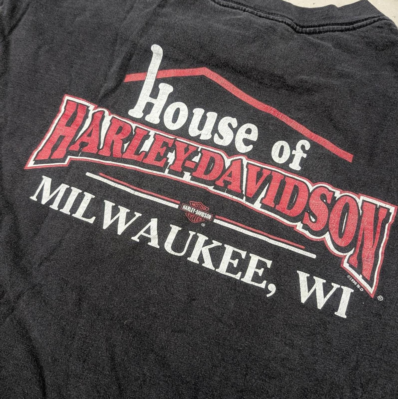 Harley Davidson Vintage 90s Harley Davidson 95th Anniversary T-shirt Size US XL / EU 56 / 4 - 4 Thumbnail