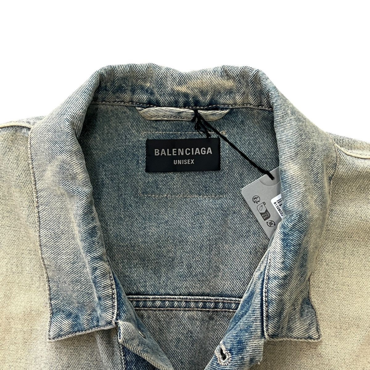Balenciaga BALENCIAGA 24SS Inside-Out Oversized Organic Denim Jacket Size US L / EU 52-54 / 3 - 5 Thumbnail
