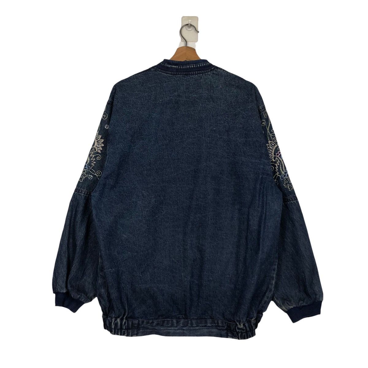 Vintage 📌Vintage Denim Cardigan Bomber Jacket Unknown Brand Japan Size US M / EU 48-50 / 2 - 9 Thumbnail