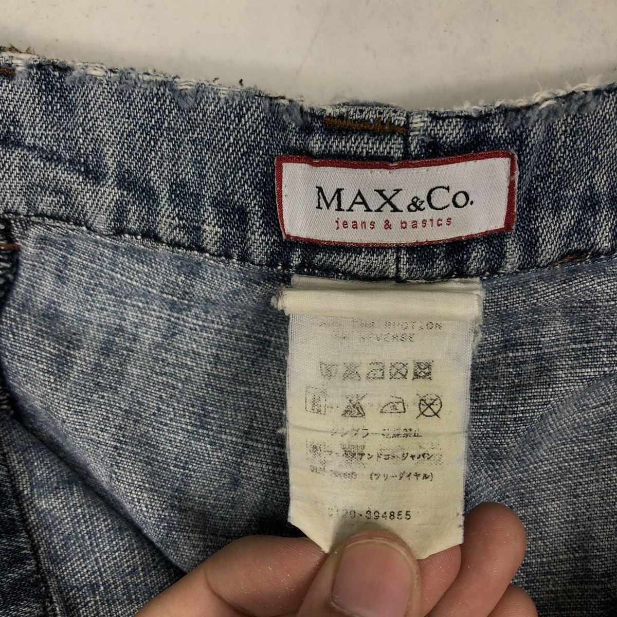 Denime 🔥OVER SIZED DISTRESSED DENIM JEANS MAX & CO RARE DESIGNER Size US 28 / EU 44 - 16 Thumbnail