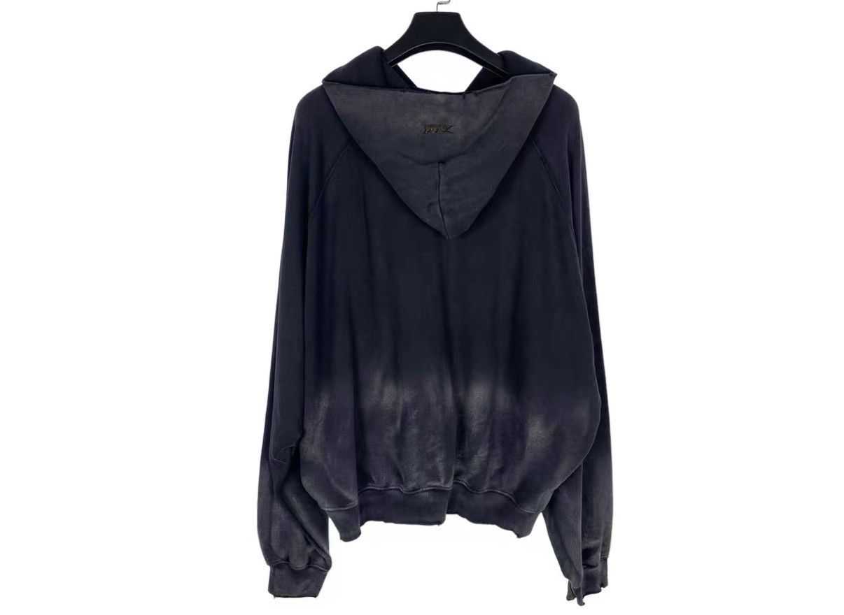 FAR FROM WHAT Far Archive Vintage Washed Black Zip-Up Hoodie J31 Size US XS / EU 42 / 0 - 2 Thumbnail