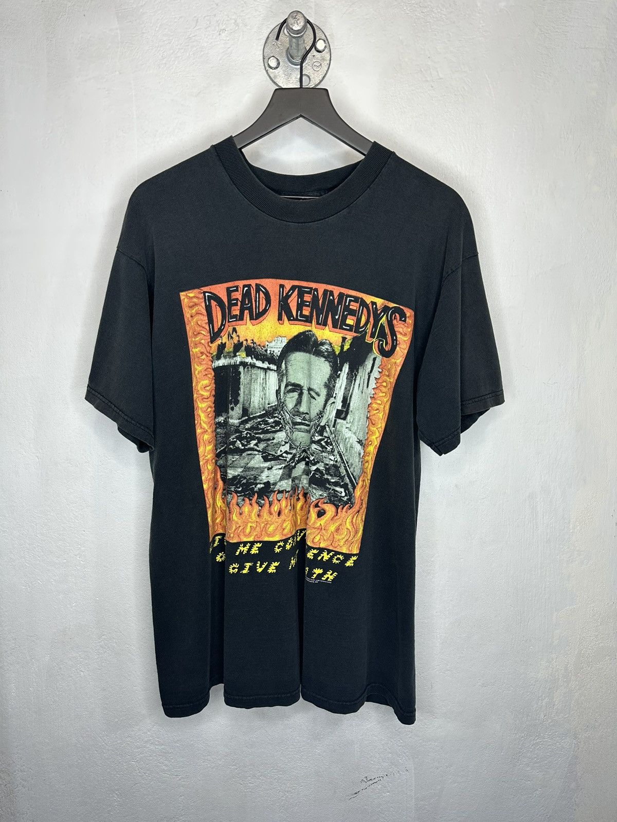 image of Band Tees x Vintage 1997 Dead Kennedys Give Me Convenience Or Give Me Death in Black (Size XL)