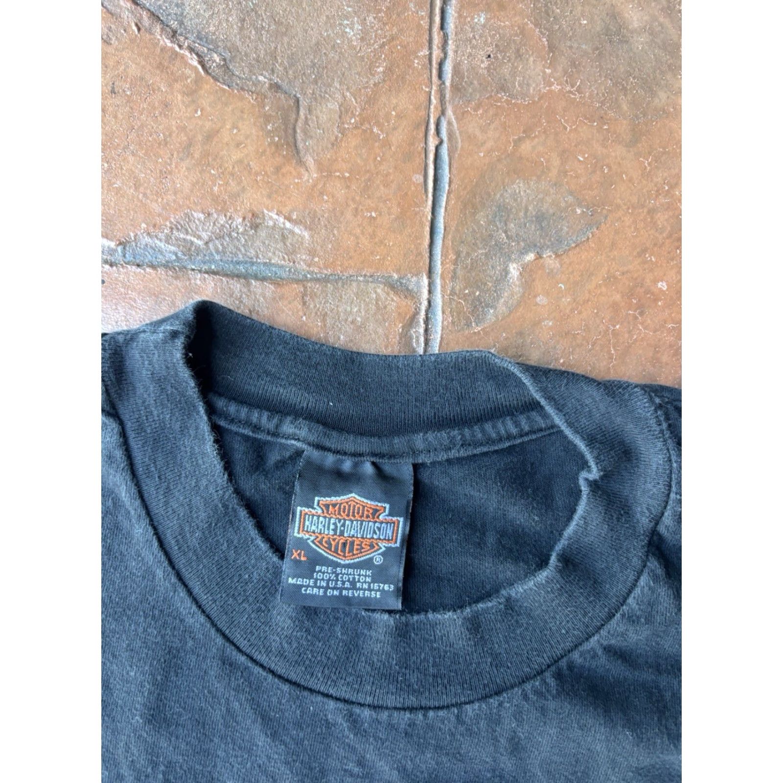 Harley Davidson VINTAGE Harley-Davidson Eagle Wieblers Iowa T-Shirt XL Biker USA Shirt Men Black Cotton Knit Logo 90s Retro Size US XL / EU 56 / 4 - 3 Thumbnail