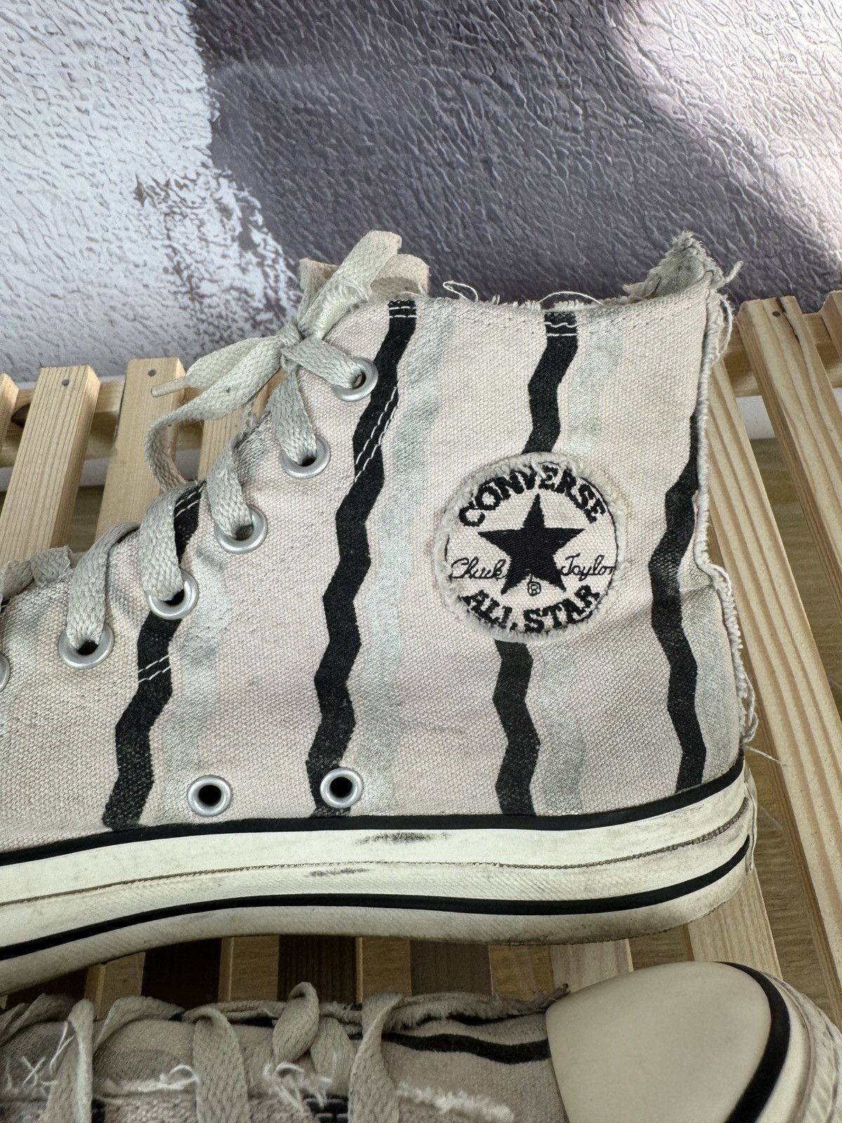 Converse Converse All star Chuck Taylor white striped sneakers Size US 9.5 / EU 42-43 - 7 Thumbnail