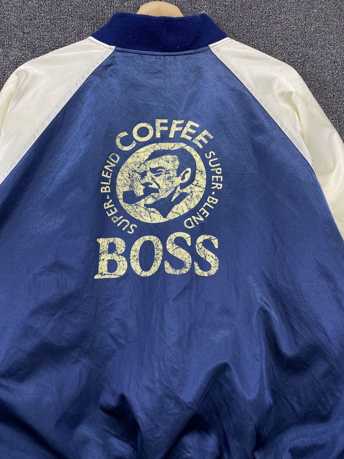 Japanese Brand Vintage Suntory Boss Coffee Logo Varsity Jacket Size US L / EU 52-54 / 3 - 5 Thumbnail