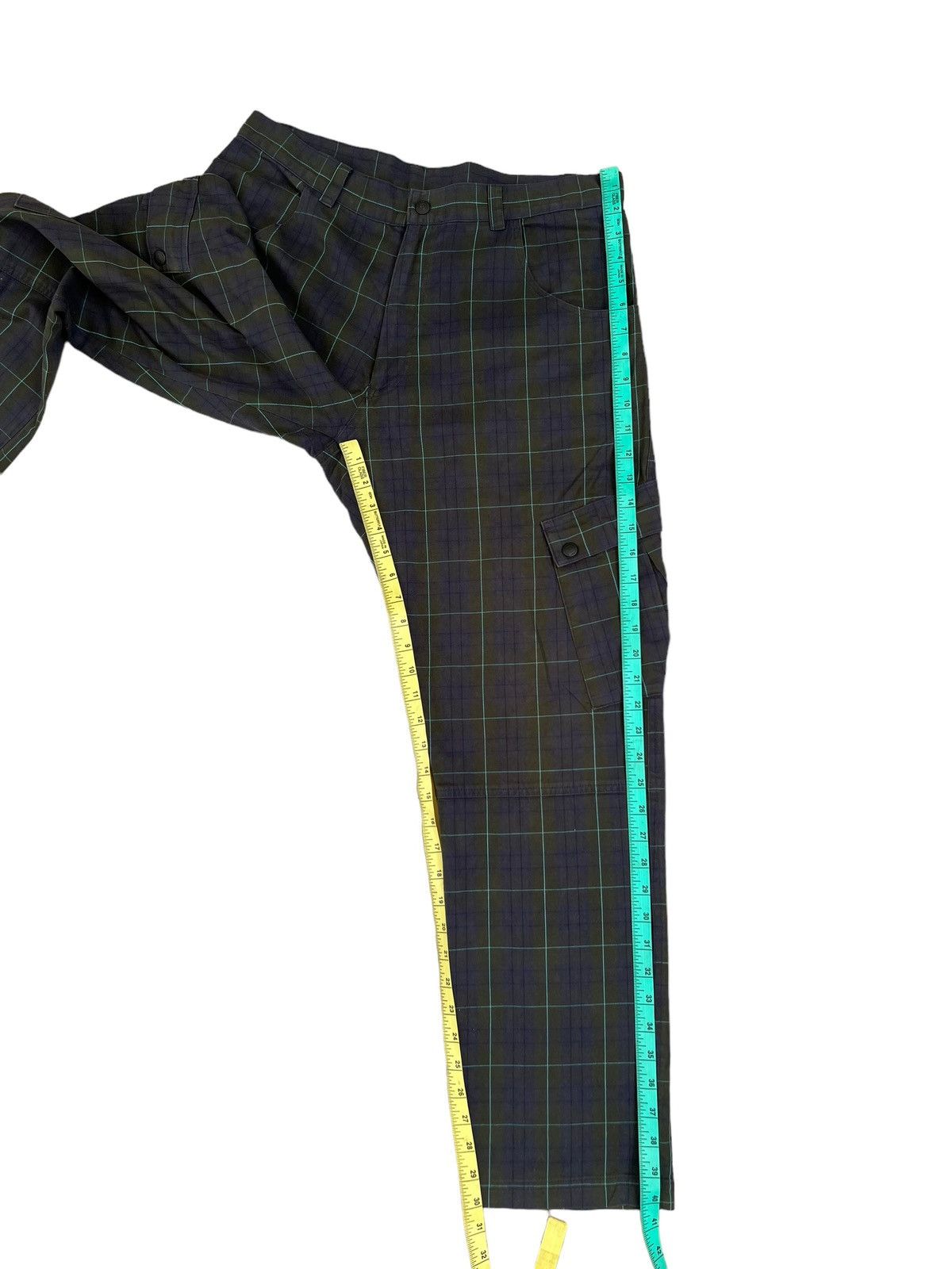 Designer Vintage MADPAGER Japan Plaid Pocket Cargo Trouser Pant Size US 32 / EU 48 - 5 Thumbnail