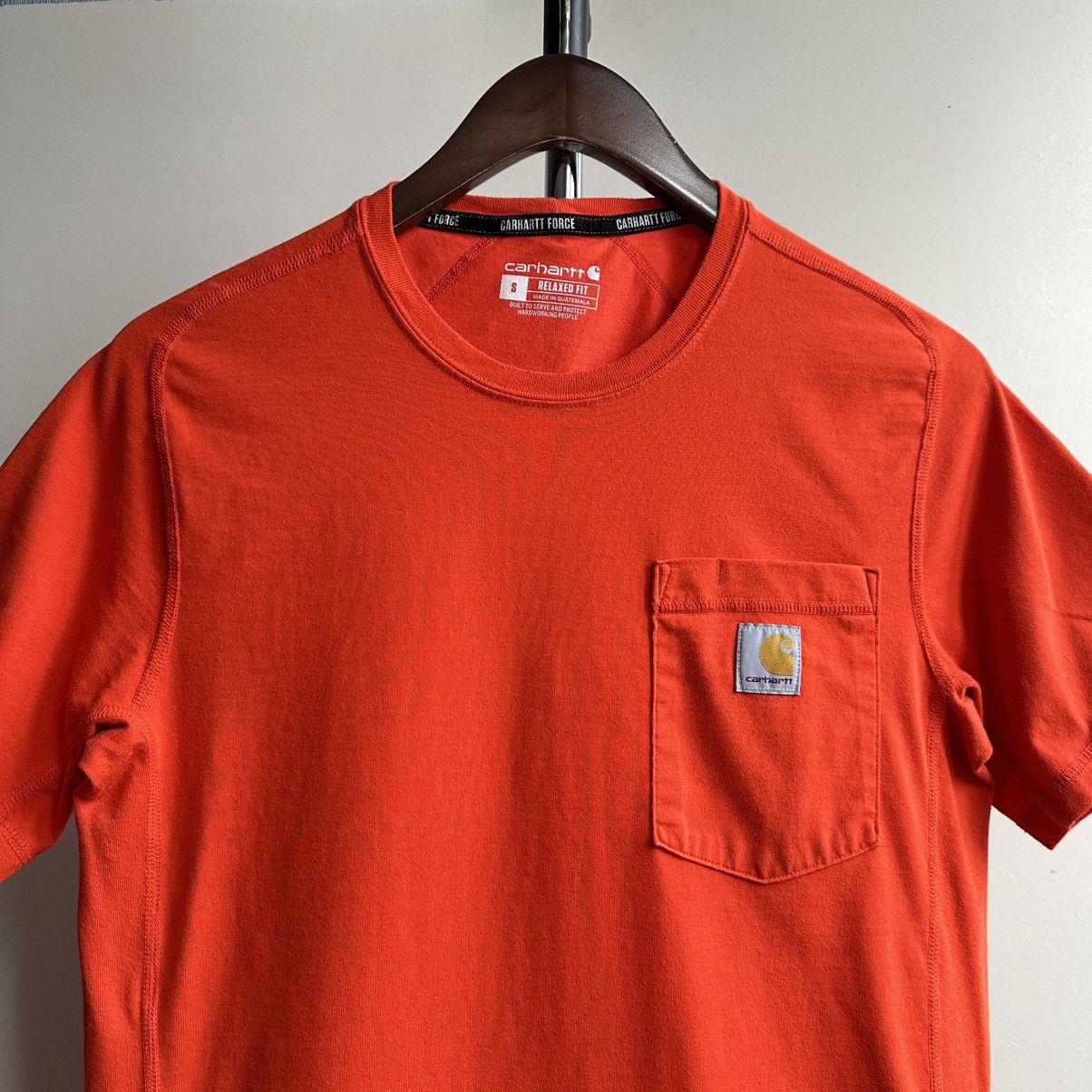Carhartt × Vintage CARHARTT FORCE RELAXED FIT POCKET TEE Size US S / EU 44-46 / 1 - 2 Thumbnail