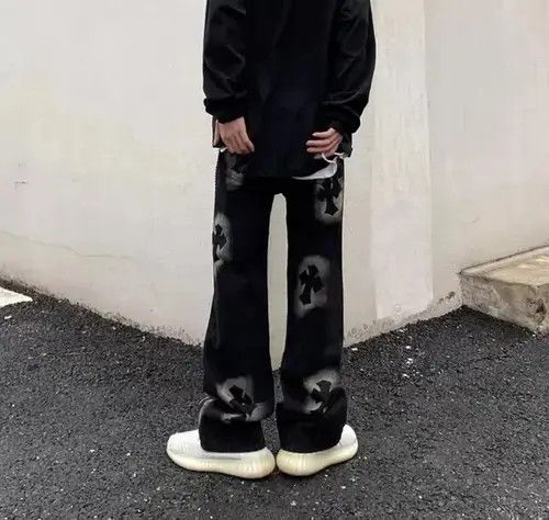 VIBE Retro vibe street hip hop cross bootcut jeans Size US 32 / EU 48 - 4 Thumbnail