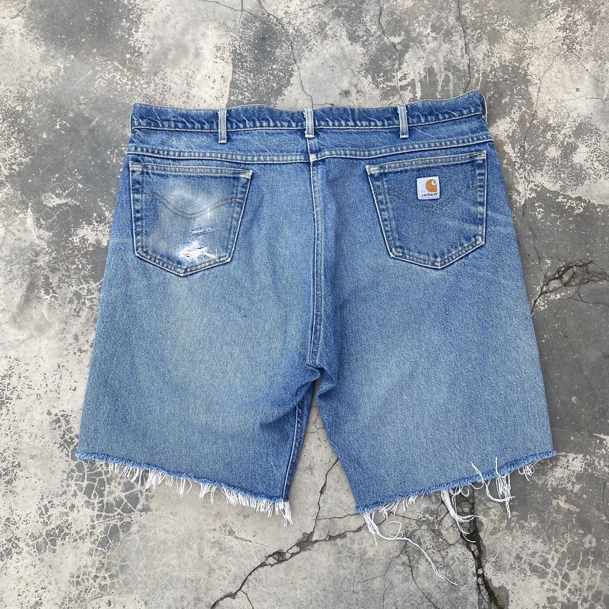 Carhartt VTG TRASHED CARHARTT Made In USA Crop Jeans Size US 40 / EU 56 - 1 Thumbnail