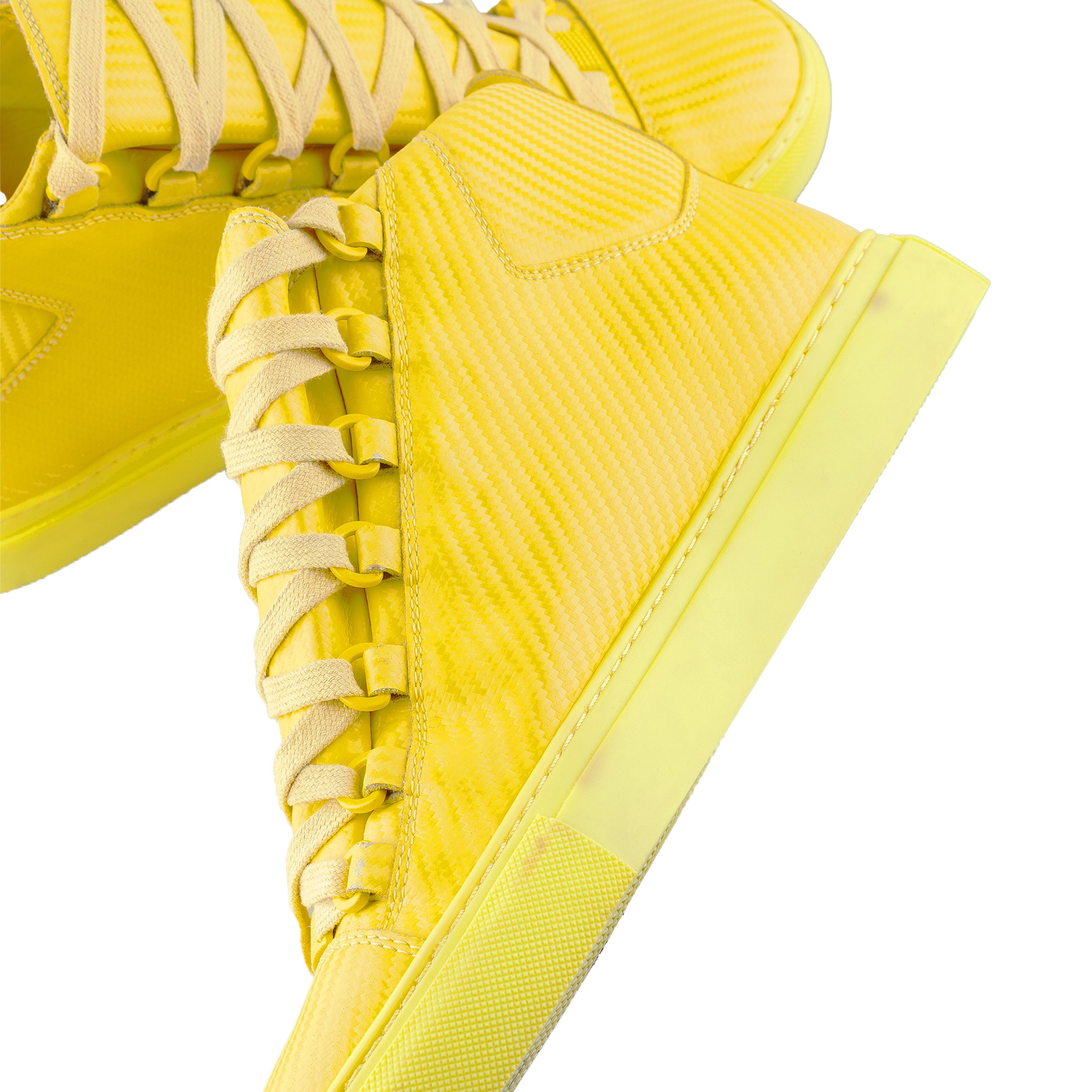 Balenciaga Balenciaga Arena Low Yellow Leather Shoes (40 IT/ 41 EU) Size US 7.5 / EU 40-41 - 10 Thumbnail
