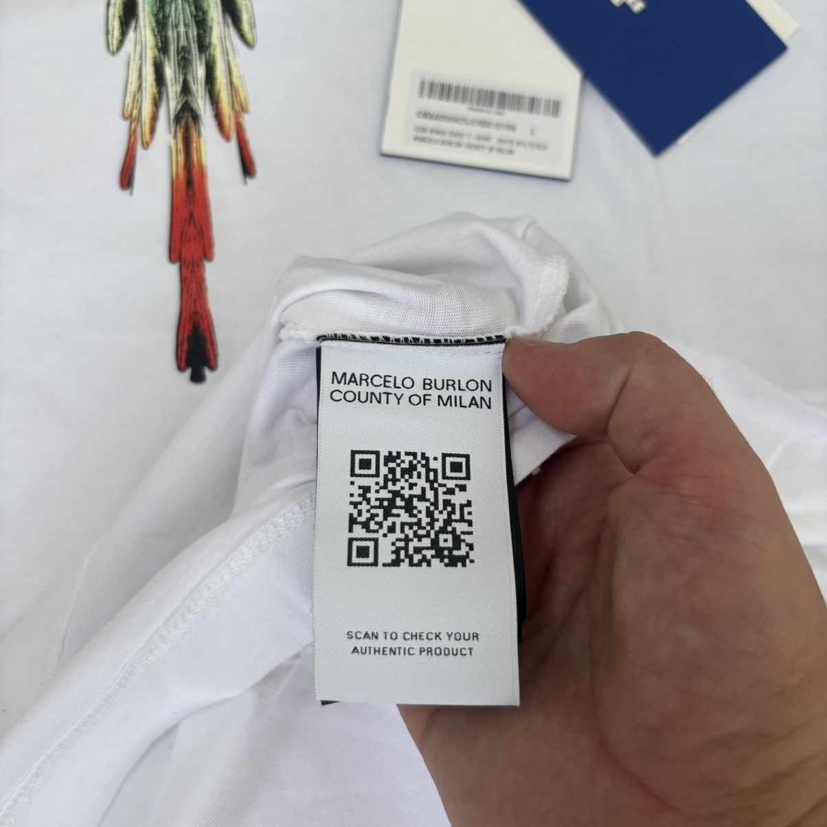 Marcelo Burlon Marcelo Burlon County of Milan Icon Wings basic t-shirt Size US L / EU 52-54 / 3 - 6 Thumbnail