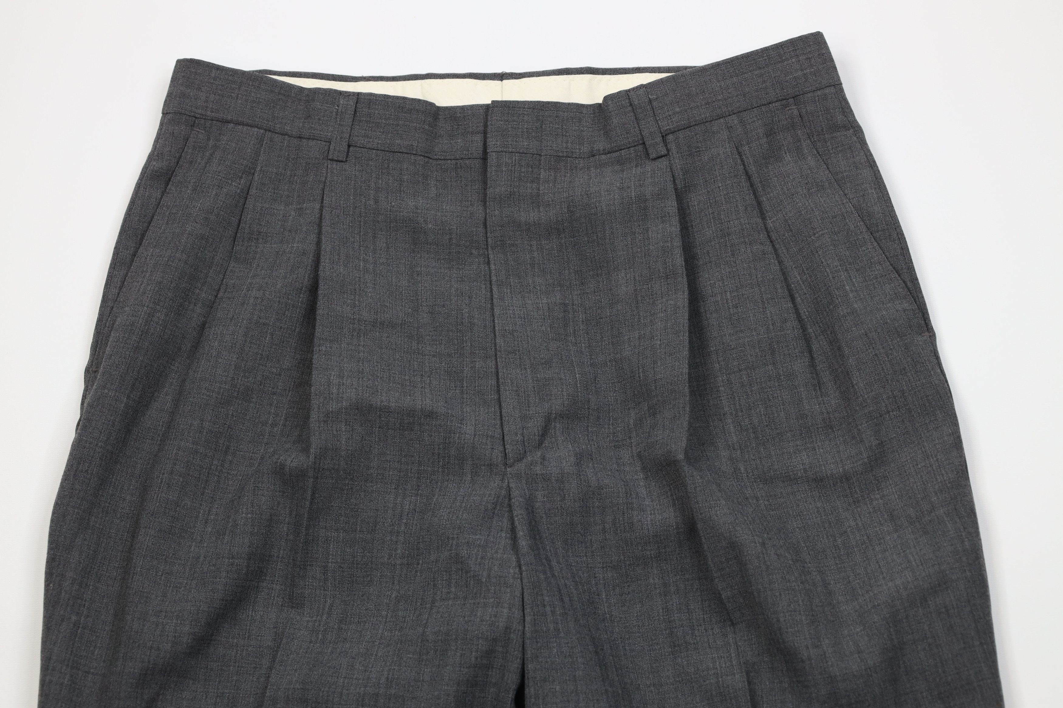 Vintage Vintage 70s Streetwear Wool Blend Wide Leg Chino Pants Size US 34 / EU 50 - 2 Thumbnail