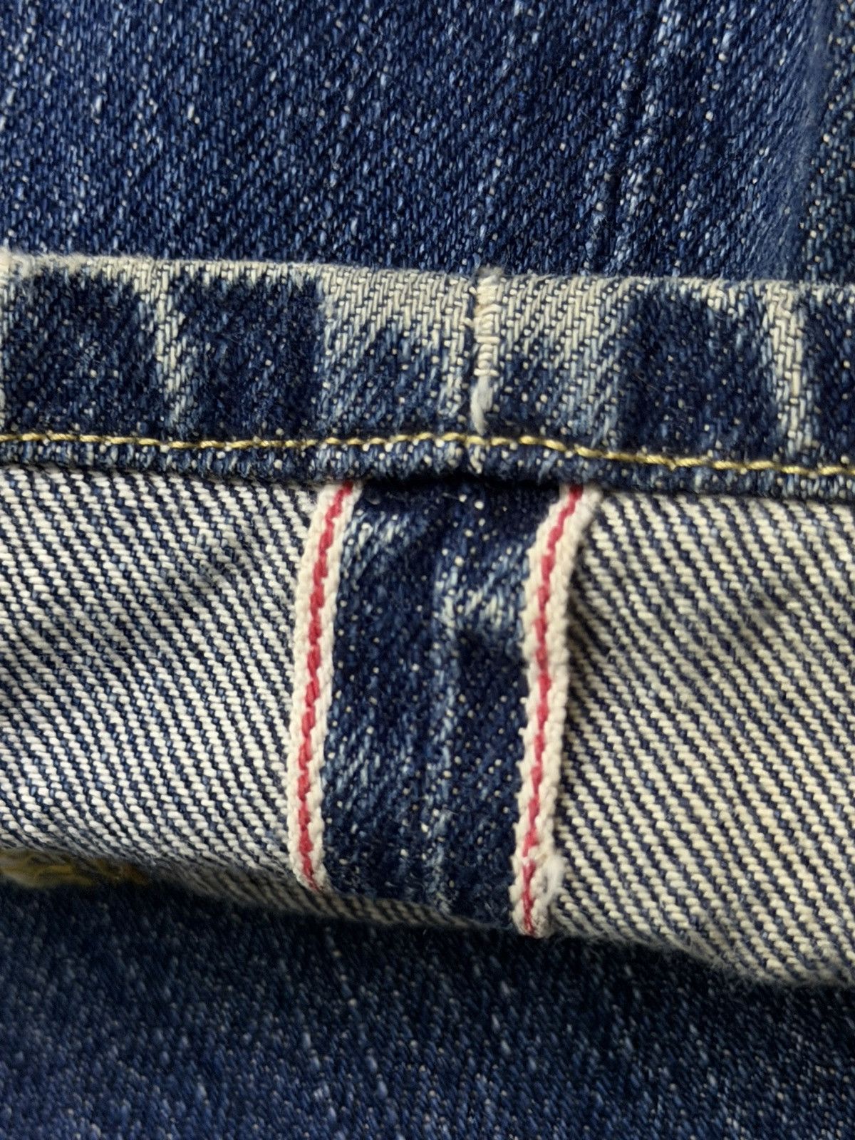 Uniqlo Vintage Uniqlo UJ S002 Selvedge Denim Jeans Red Line | W38 Size US 38 / EU 54 - 8 Thumbnail