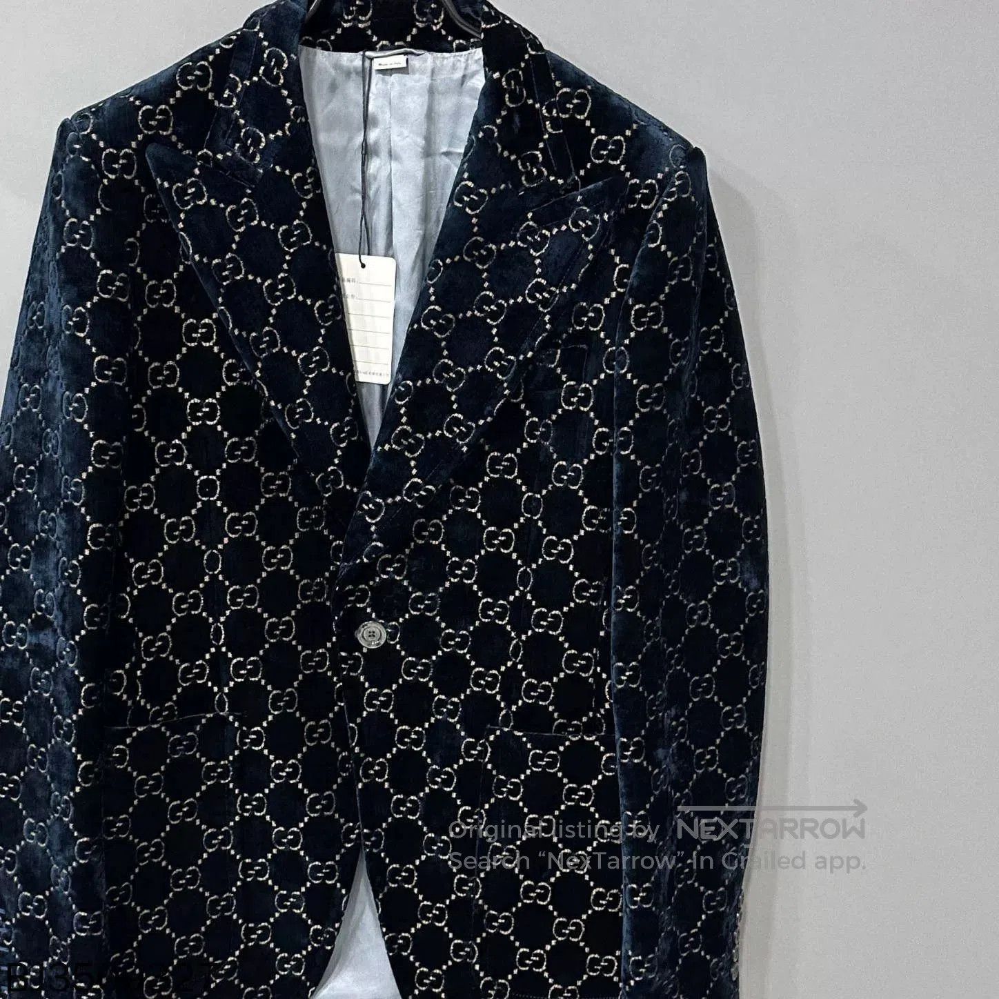 Gucci Gucci GG Monogram Velvet Blazer. Size US M / EU 48-50 / 2 - 2 Thumbnail