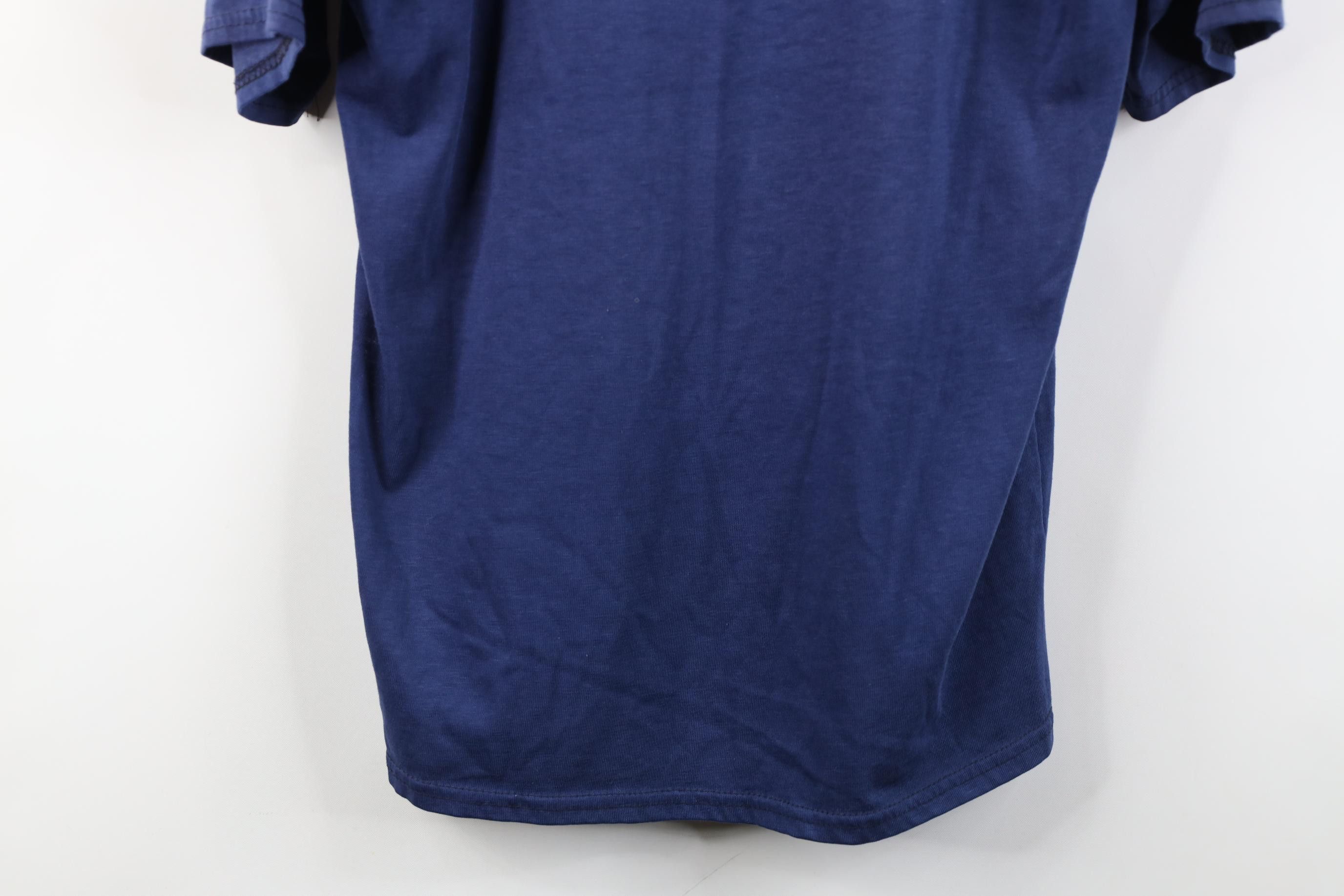Vintage Vintage 80s 90s Streetwear Knit Henley T-Shirt Blue USA Size US M / EU 48-50 / 2 - 14 Thumbnail