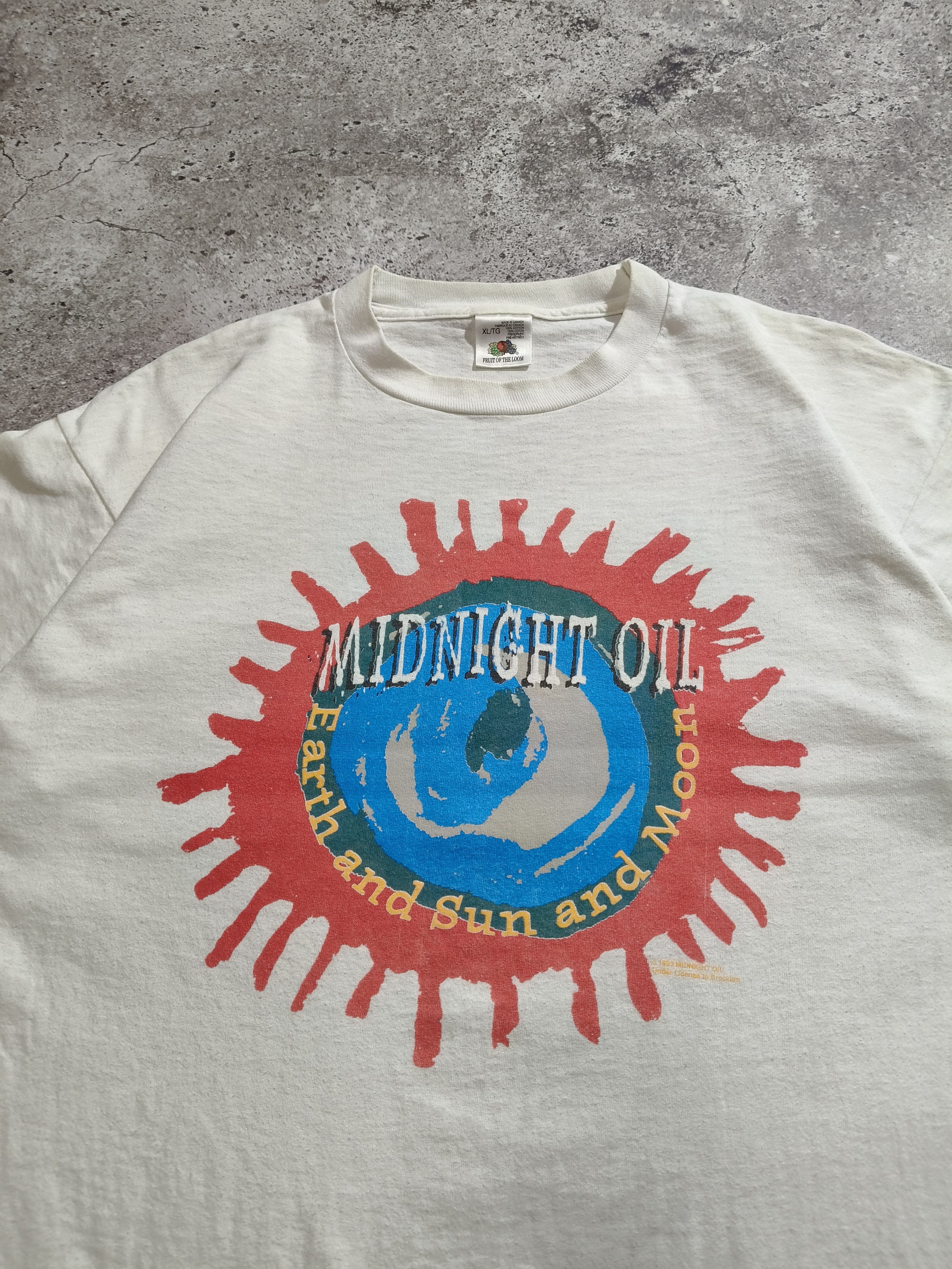 Vintage Midnight Oil 1993 Band Merch T-Shirt Size US XL / EU 56 / 4 - 4 Thumbnail
