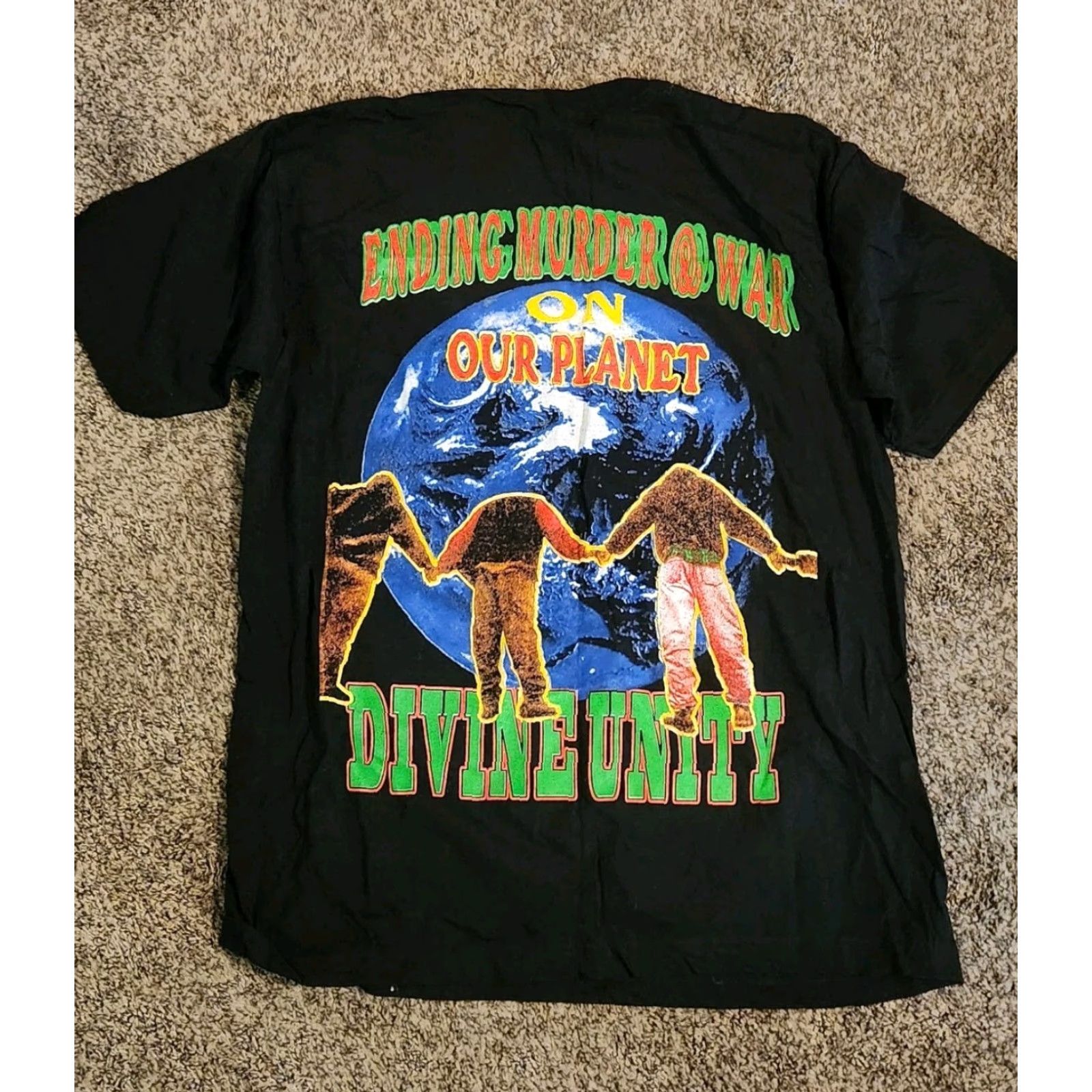 Vintage VINTAGE Bay Club World’s Day of Atonement Rap Tee 1996 Medium Black Short Sleeve Hip Hop Mens M 1990s Million Man March Bay Club? Size US M / EU 48-50 / 2 - 3 Thumbnail