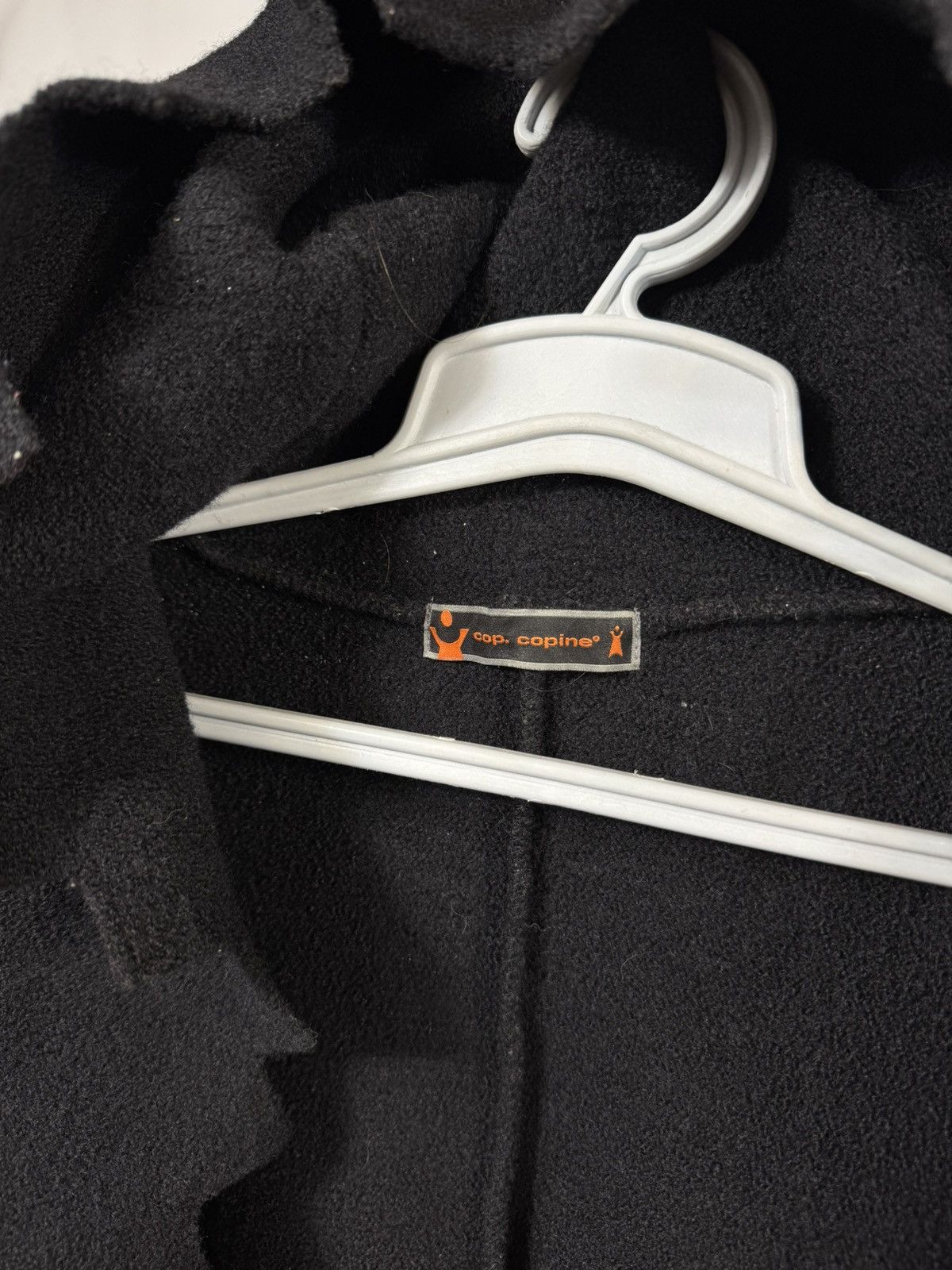 Cop Copine Cop.Copine Belted Hooded Cardigan Coat Wool Zigzag Trim Size M / US 6-8 / IT 42-44 - 4 Thumbnail