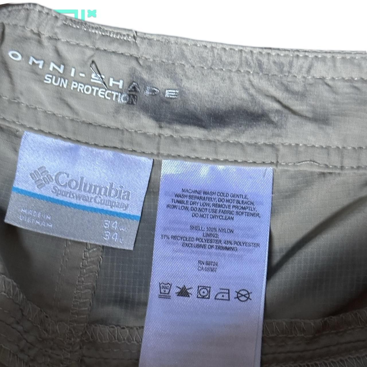 Other Columbia Sportswear Khaki Nylon Convertible Pants 30x34" Size US 30 / EU 46 - 5 Thumbnail