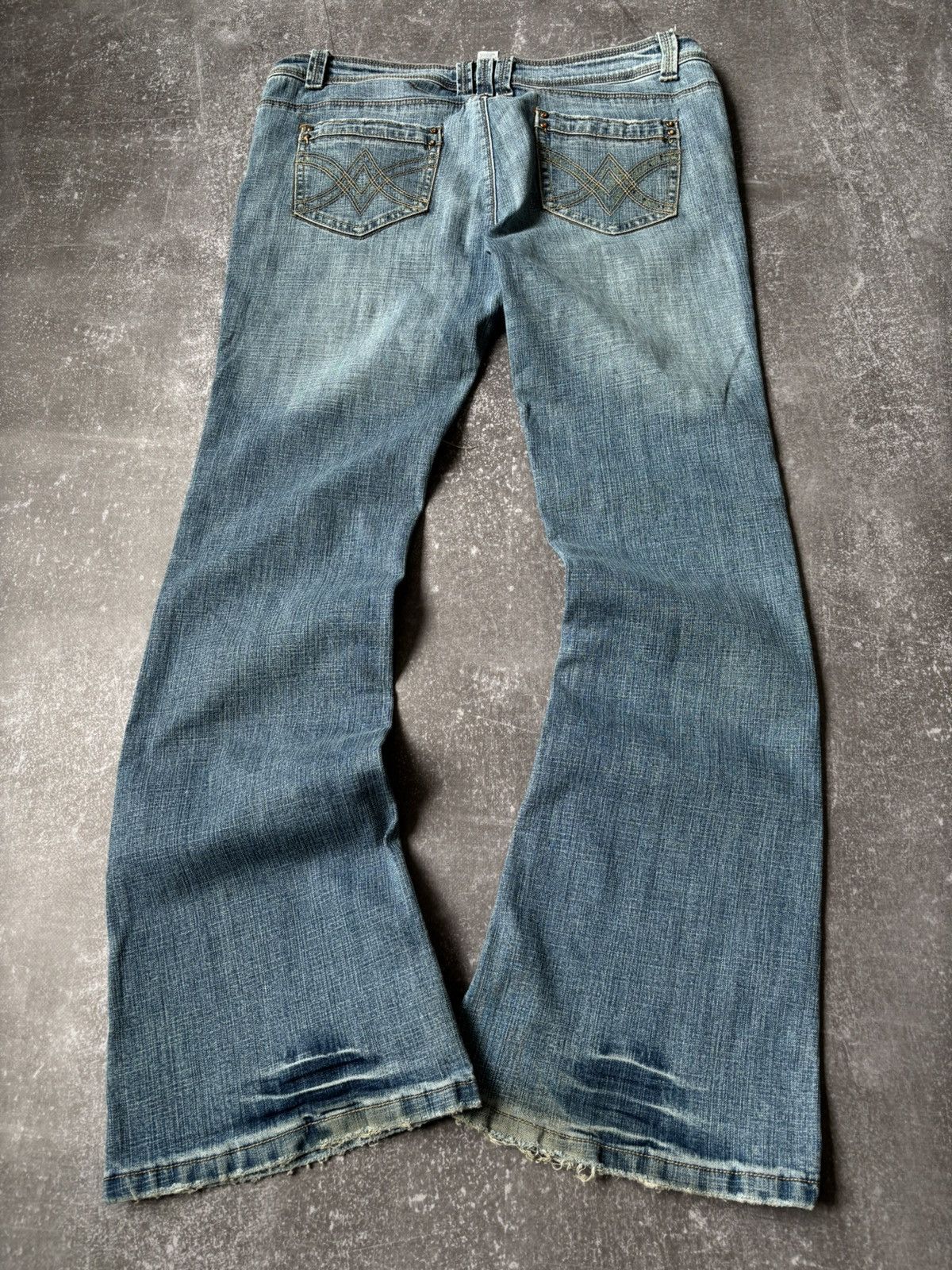 Pre-owned Hysteric Glamour X If Six Was Nine Flared Fade Vintage Y2k Jeans If Six Was Nine Style Hysteric In Blue