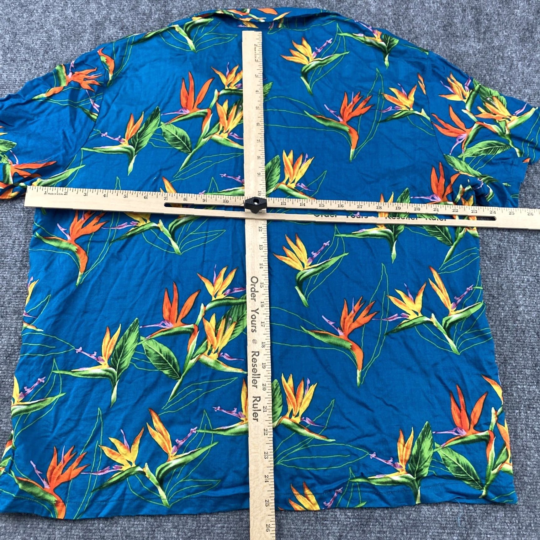 Hilo Hattie VINTAGE Hilo Hattie Hawaiian Shirt Mens XL Blue Aloha Floral Paper Made Hawaii Size US L / EU 52-54 / 3 - 6 Thumbnail