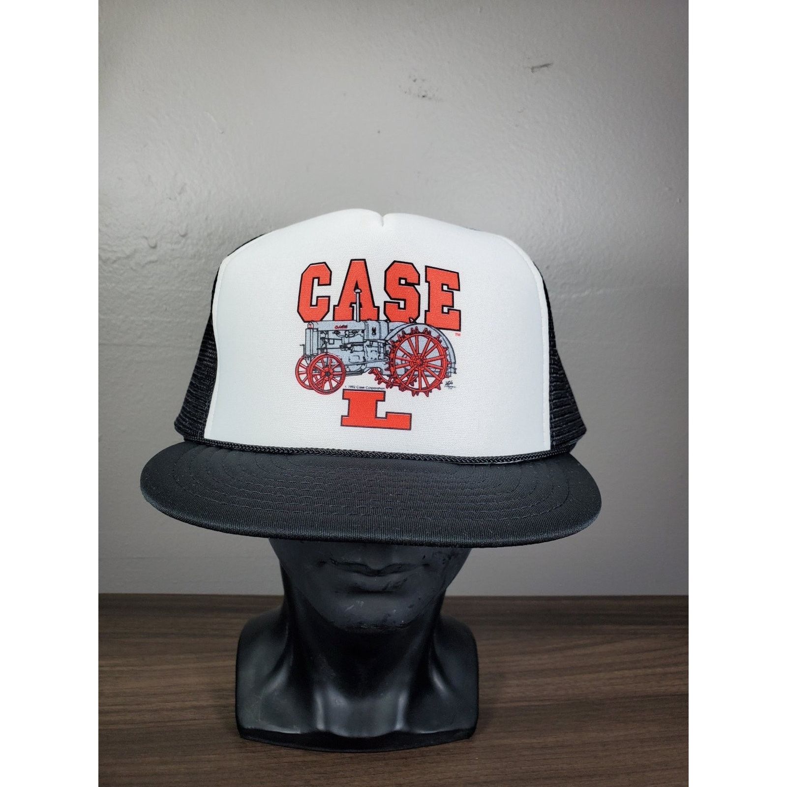 Nissan × Vintage Case L Tractor Snapback Cap Trucker Hat Antique Farming Size ONE SIZE - 3 Thumbnail