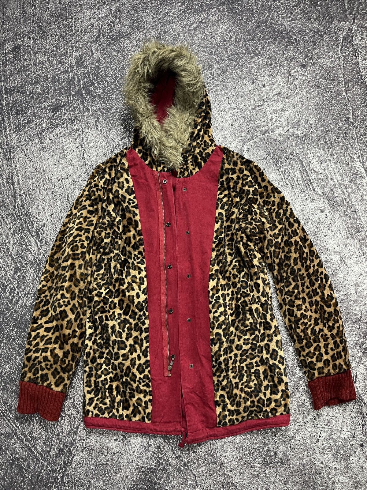 Kazuyuki Kumagai Attachment Attachment leopard parka fur jaket Size US L / EU 52-54 / 3 - 10 Thumbnail