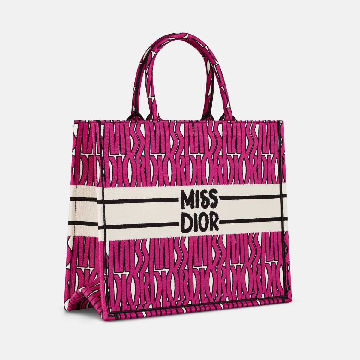 Dior o1bcso1str0226 Size:OS/Large Book Tote in Pink/Black Size ONE SIZE - 1 Thumbnail