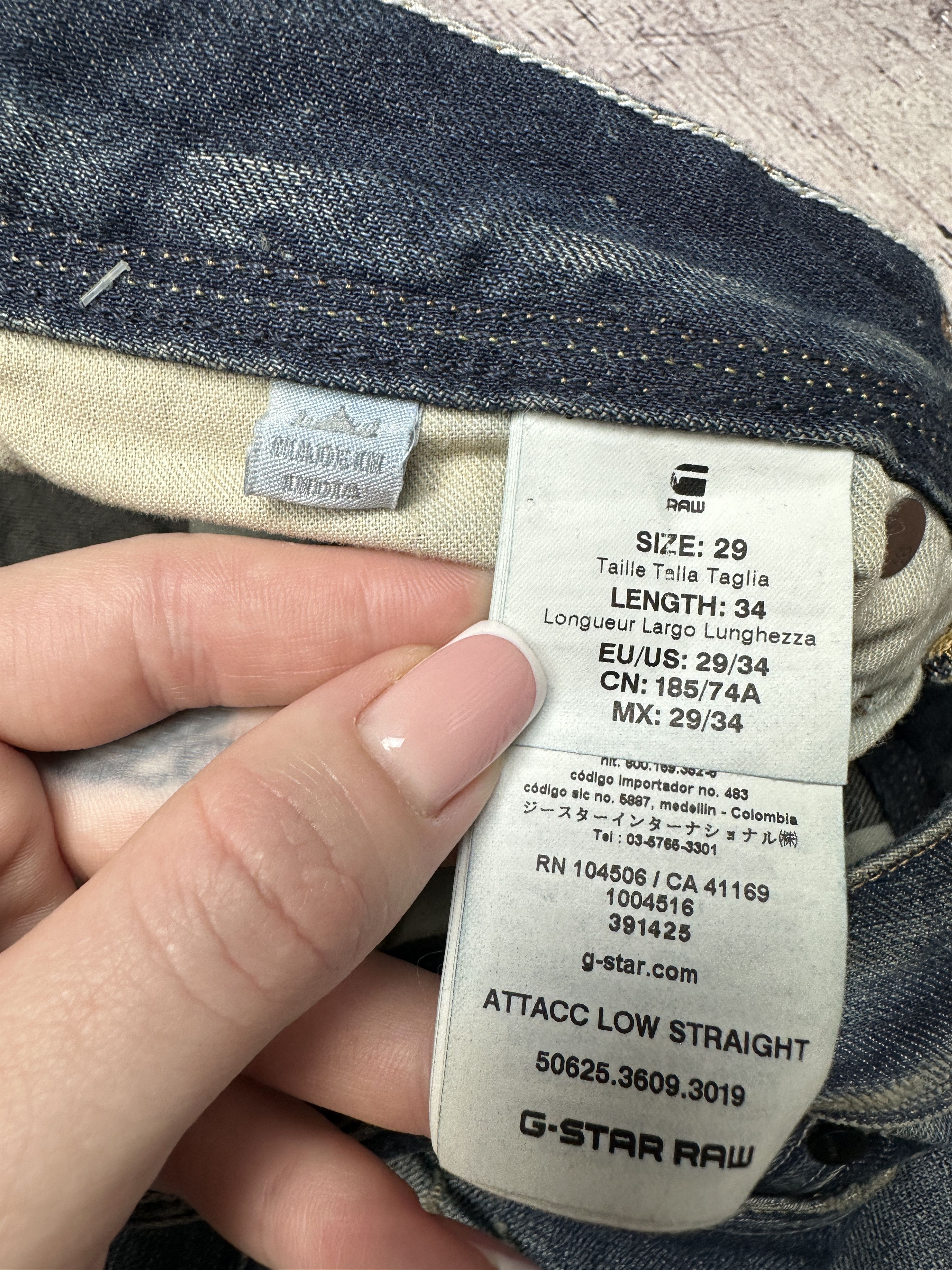 G-Star NEW G Star Raw Attacc Low Straight Mens Denim Pants Jeans Size US 29 - 8 Thumbnail